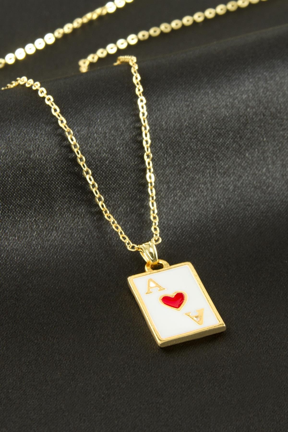 İskambil Mineli Kolye