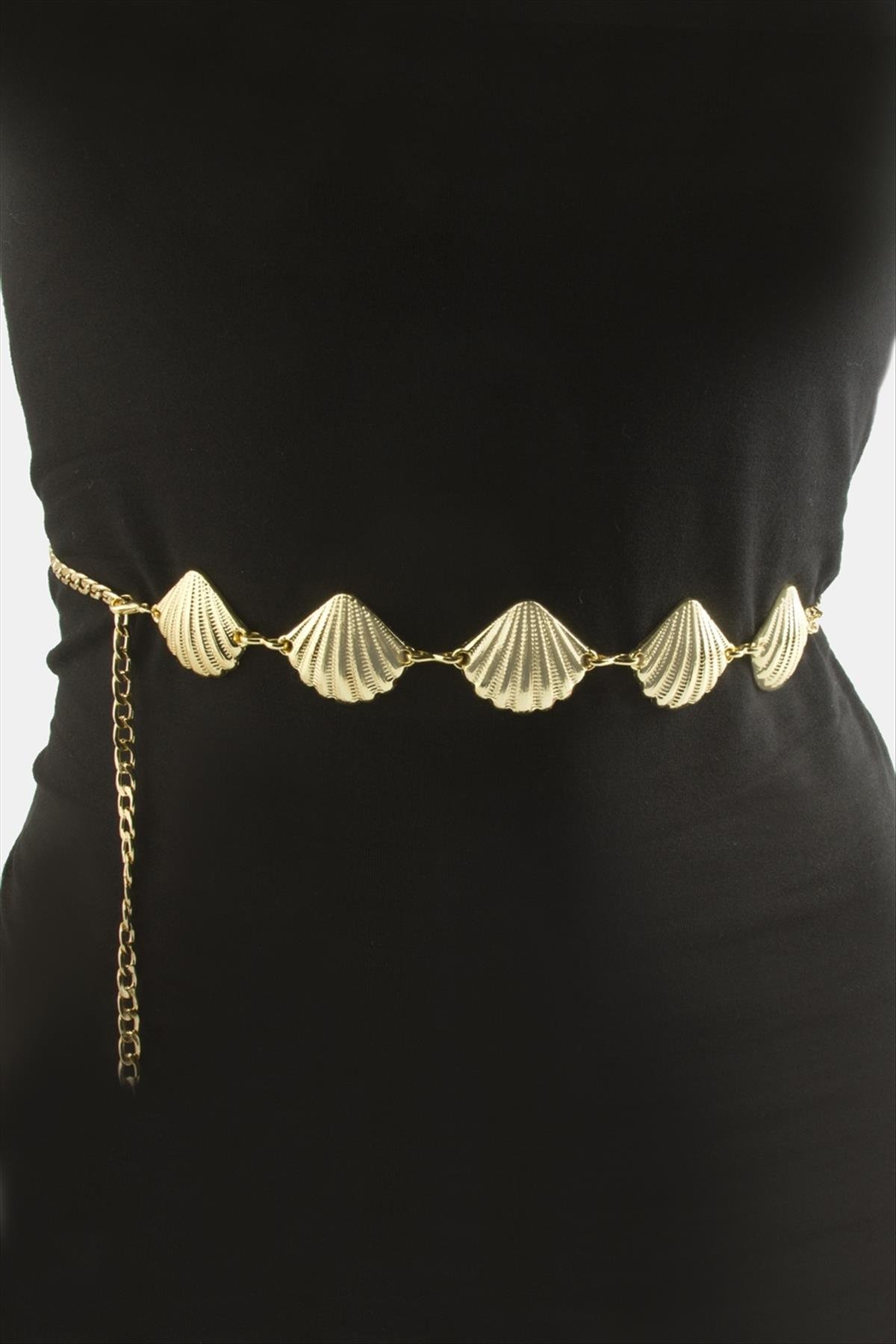 İstiridye Metal Zincir Kemer