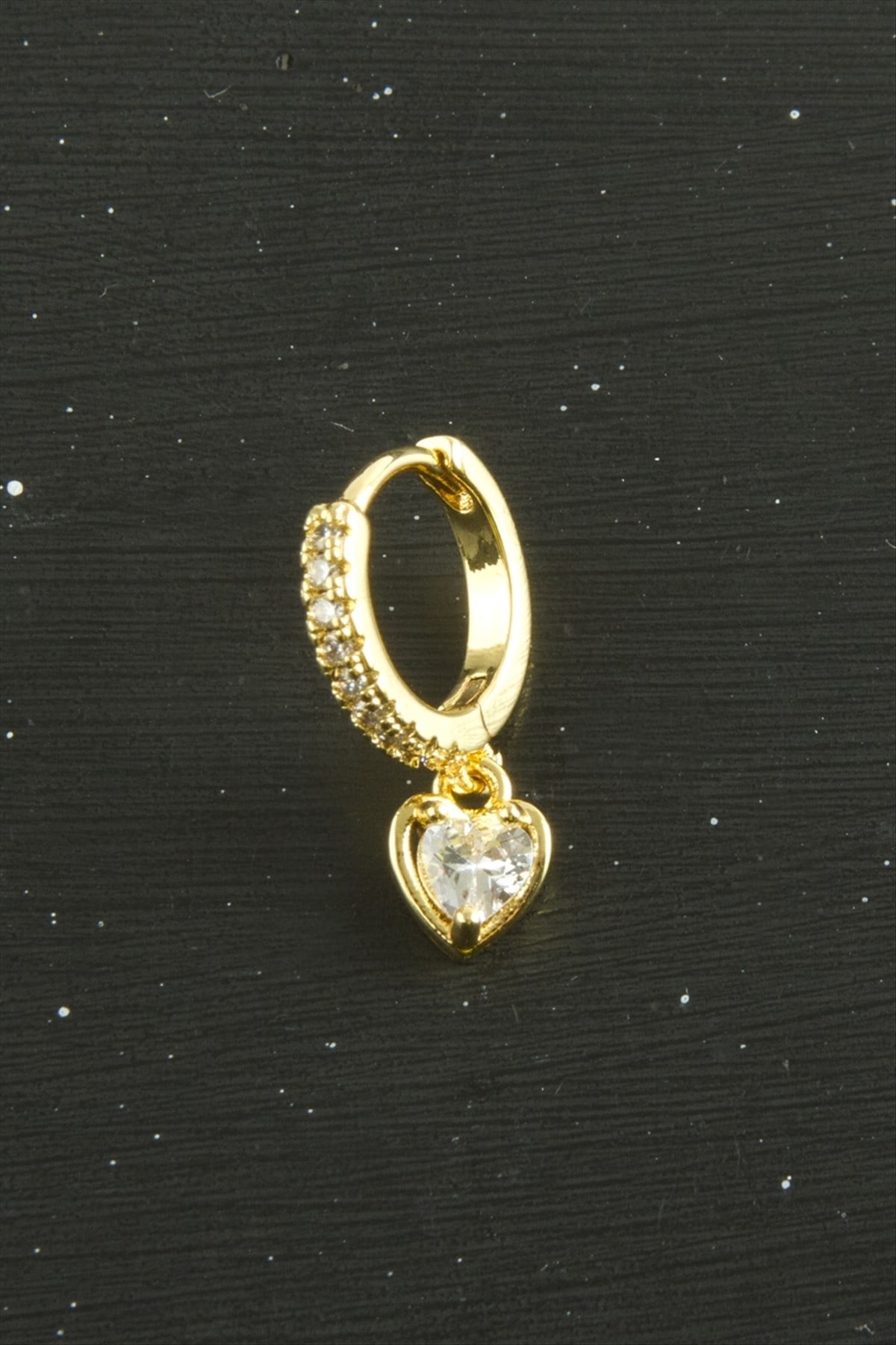 Kalp Lüks Çelik Kulak Burun Piercing 1 Adet