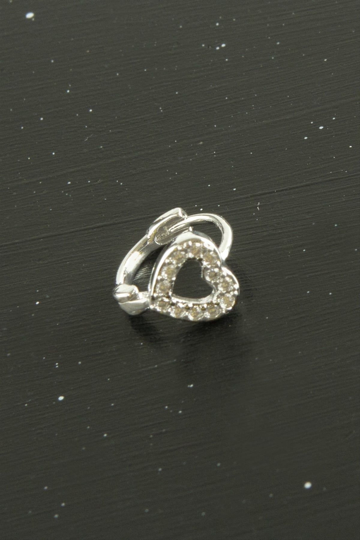 Kalp Lüks Çelik Kulak Burun Piercing 1 Adet