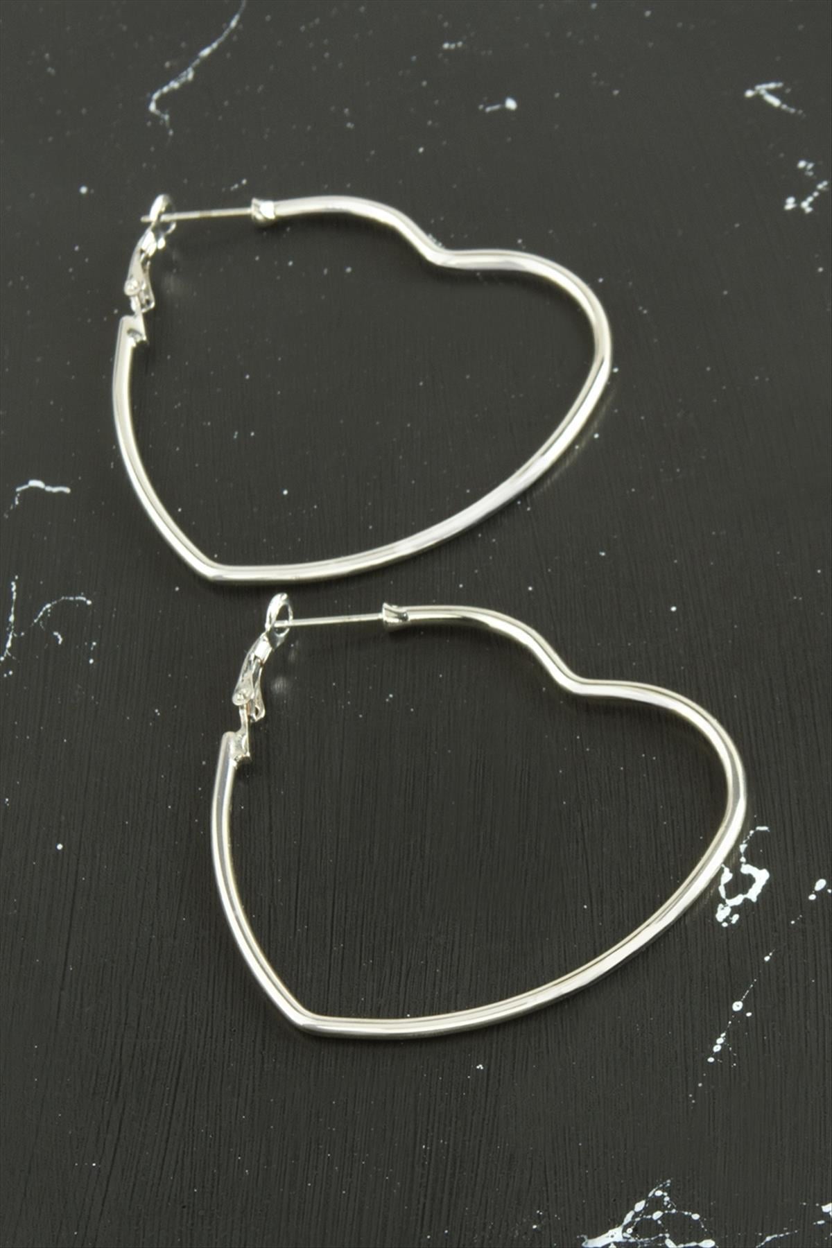 Kalp Trend Küpe 5 cm