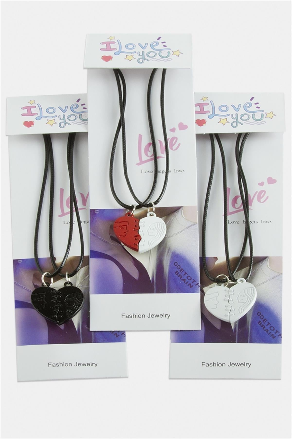 Kalp Uçlu Çift Kolye