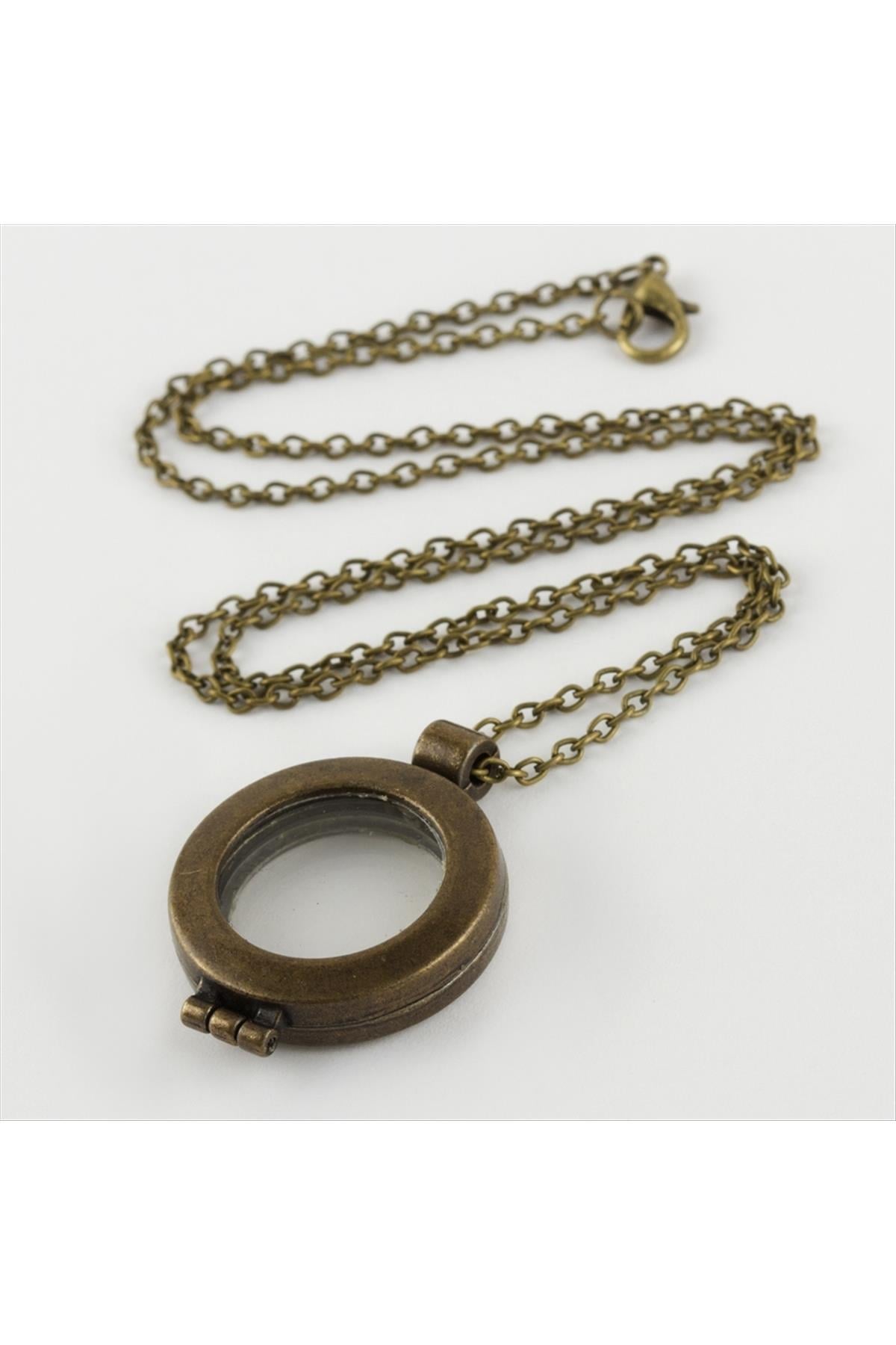 Kapaklı Camlı Kolye