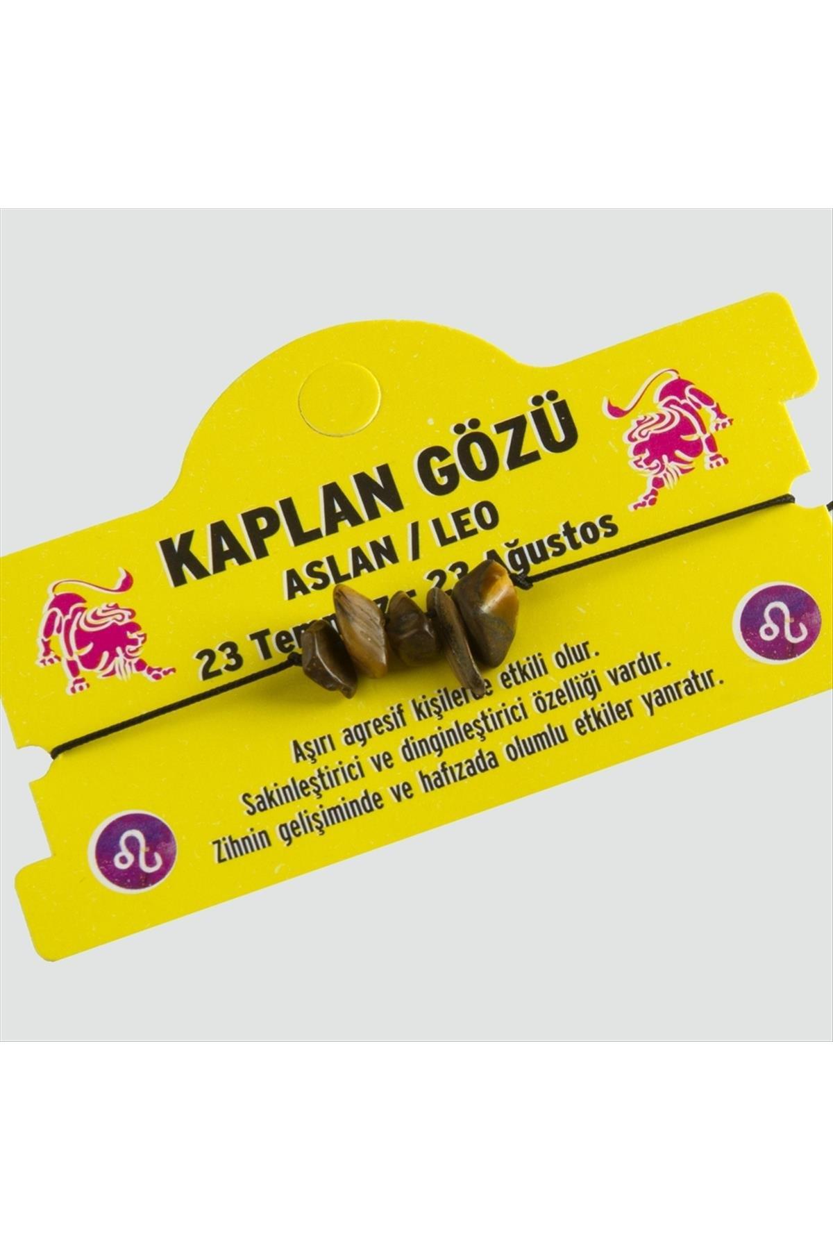 Kaplangözü Doğal Taşlı Aslan Burç Bileklik
