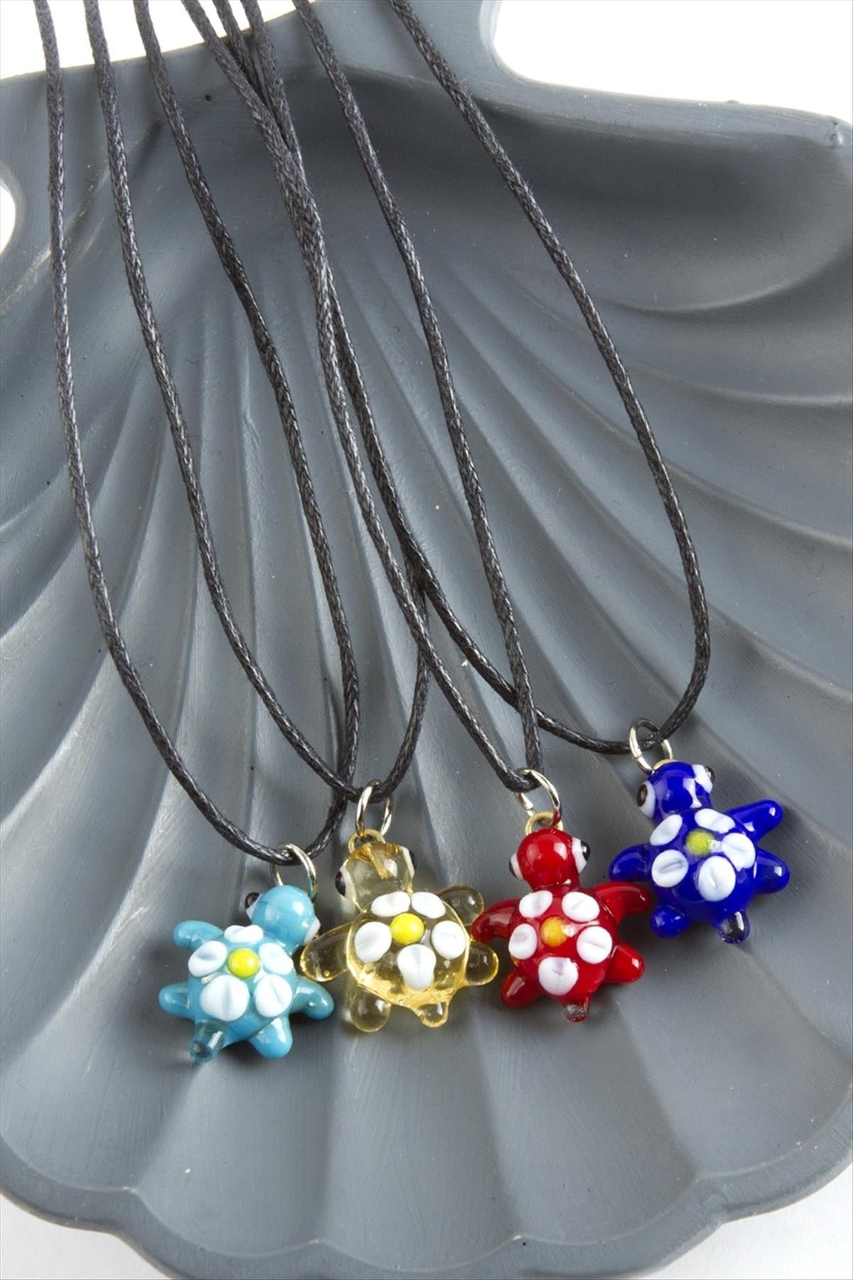 Kaplumbağa Cam Kolye