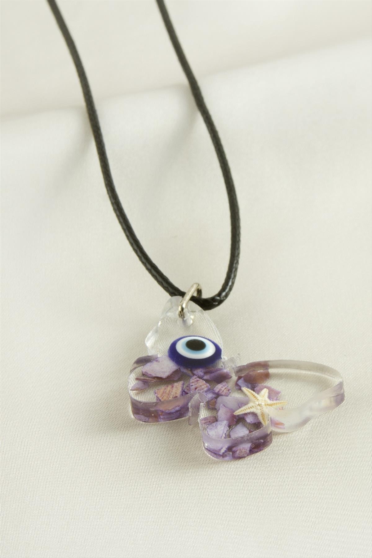 Kelebek Epoksi Kolye