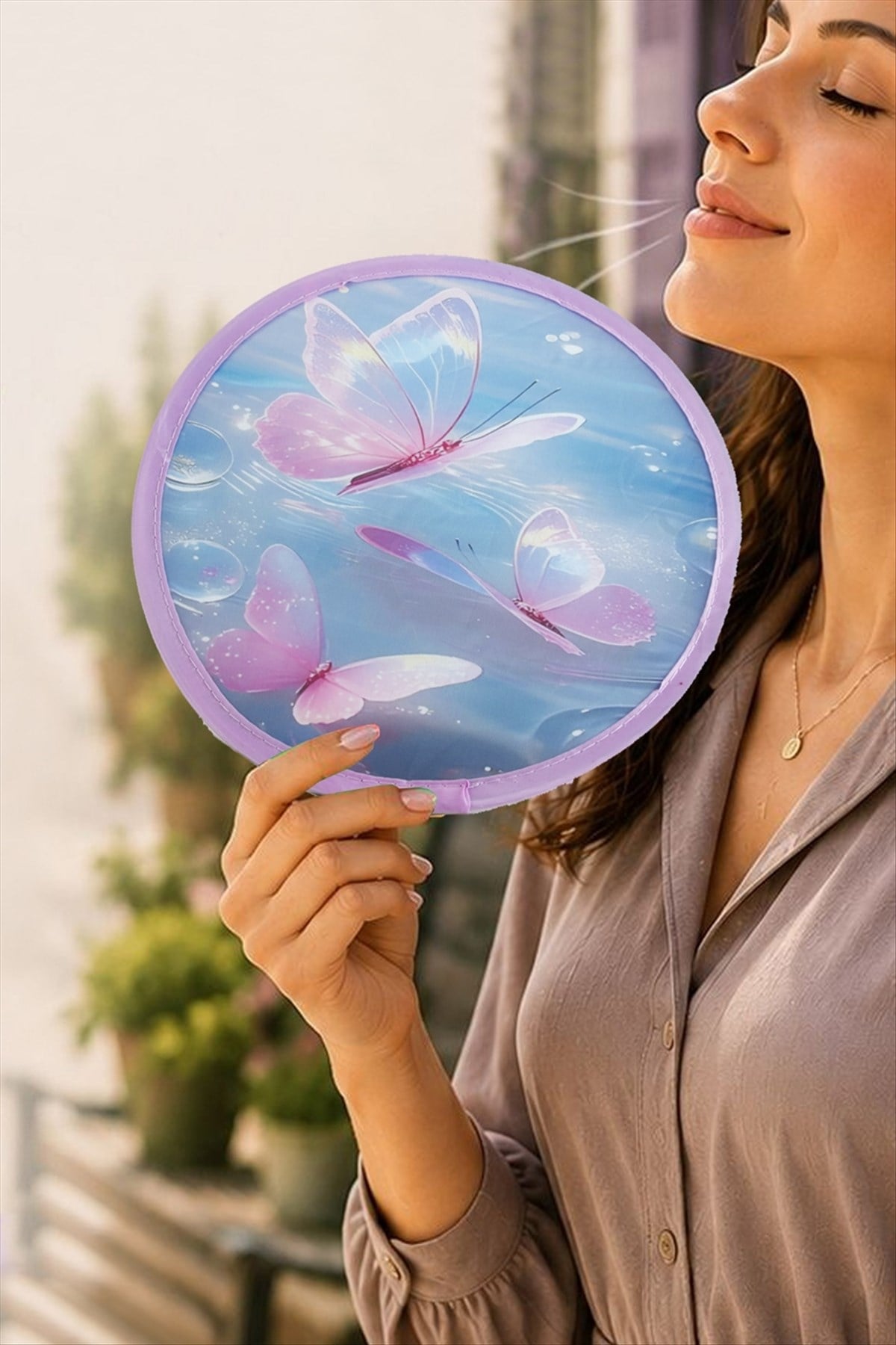 Kelebek Kore Yelpaze 20 cm