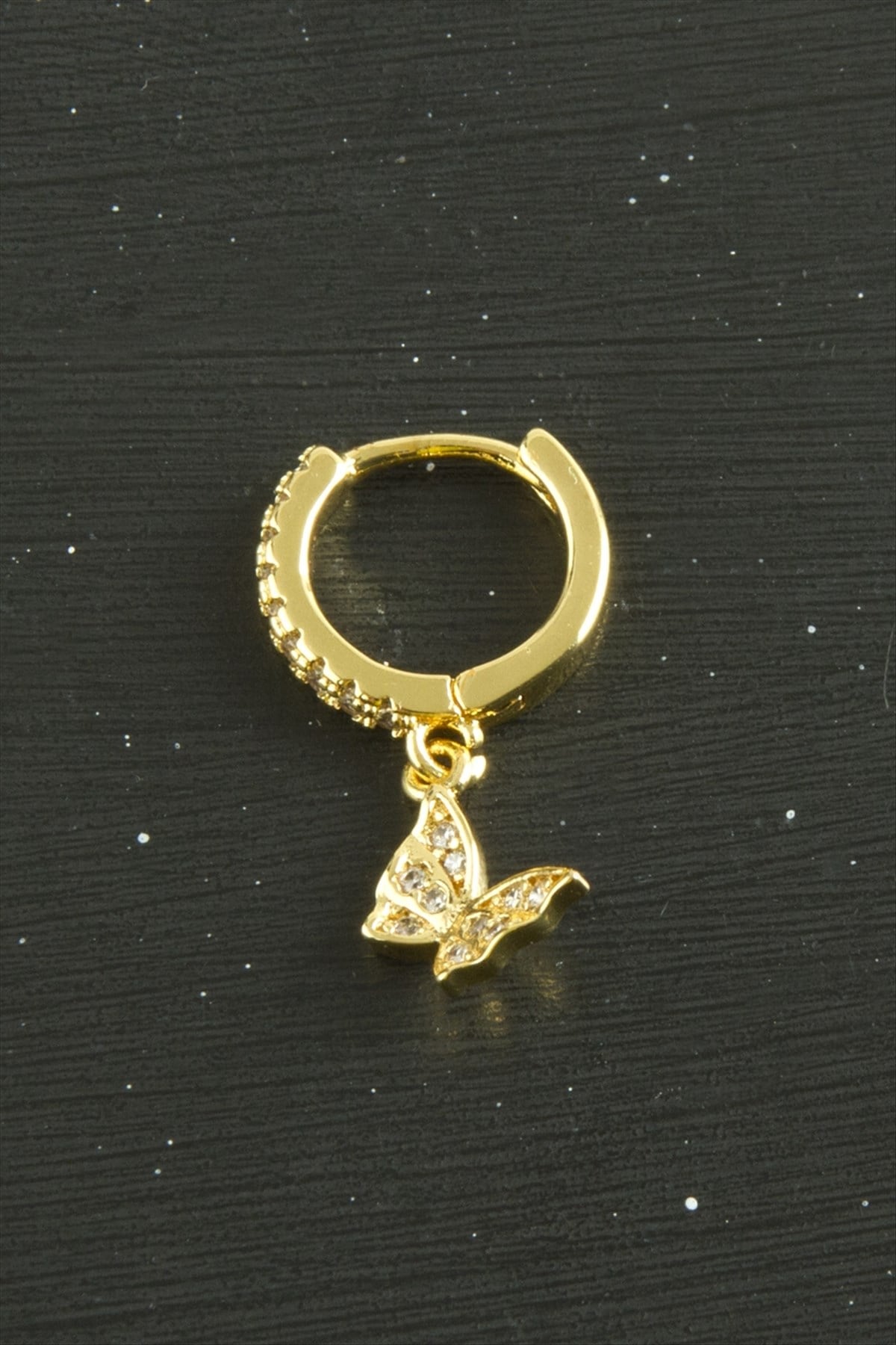 Kelebek Lüks Çelik Kulak Burun Piercing 1 Adet