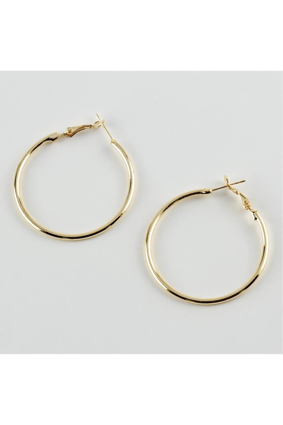 Kilitli Halka Küpe (4 cm)