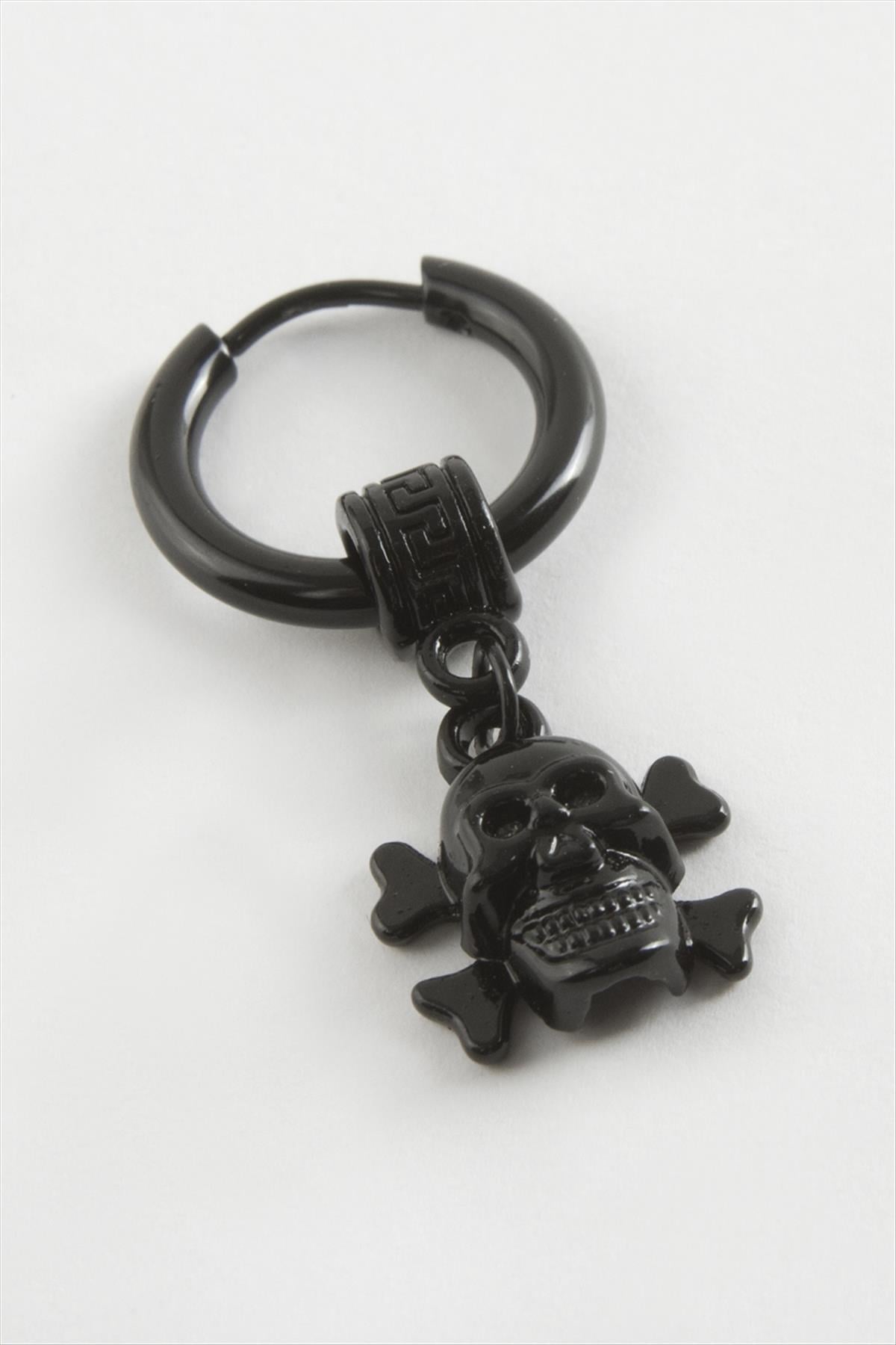 Kuru Kafa Erkek Çelik Küpe