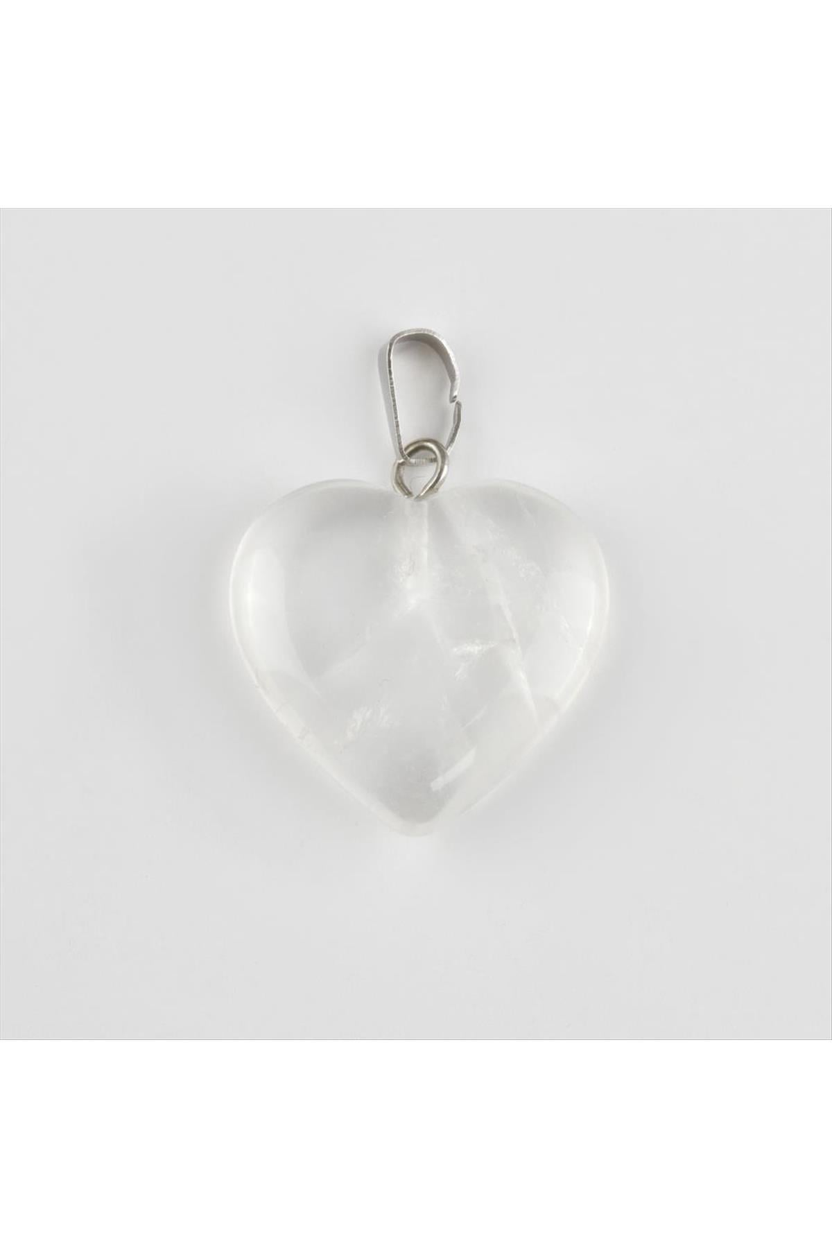 Kuvars Kalpli Doğaltaş Kolye Ucu