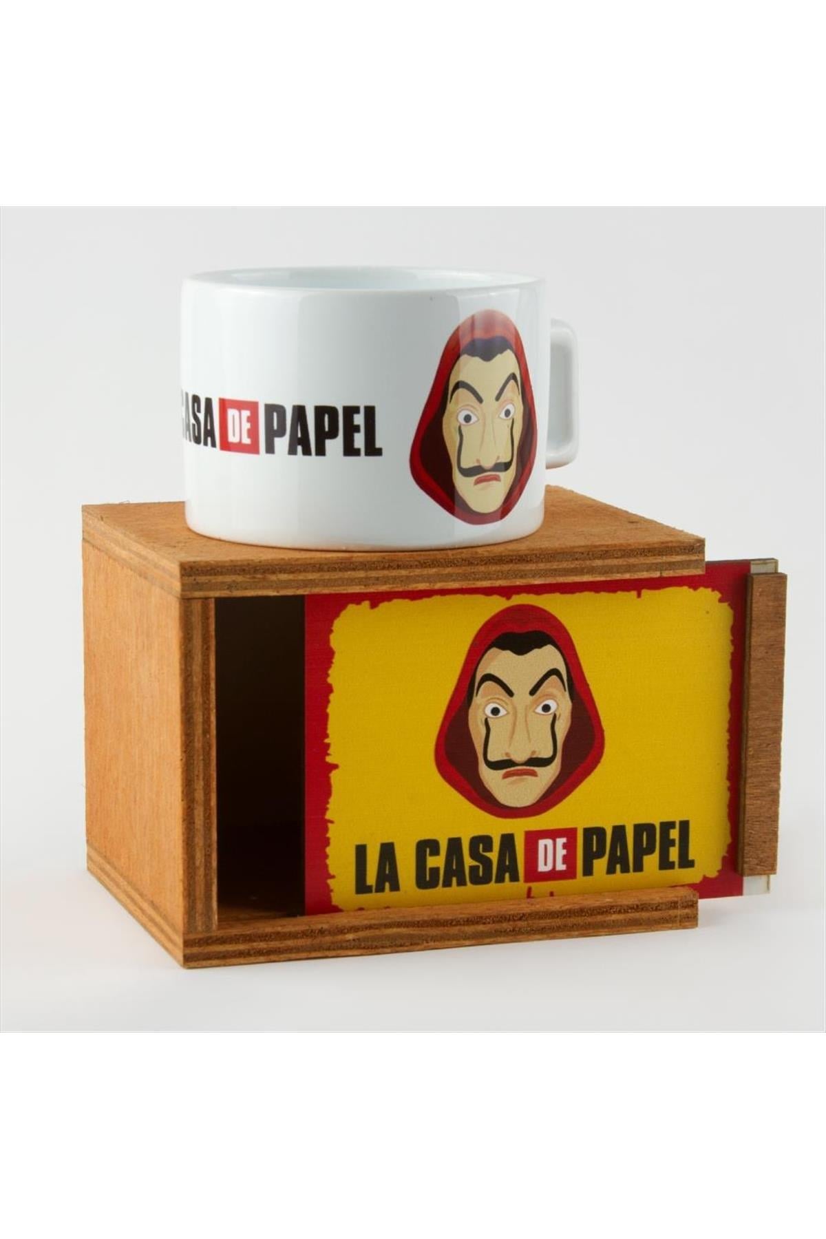 La Casa De Papel Figürlü Ahşap Kutulu Kupa