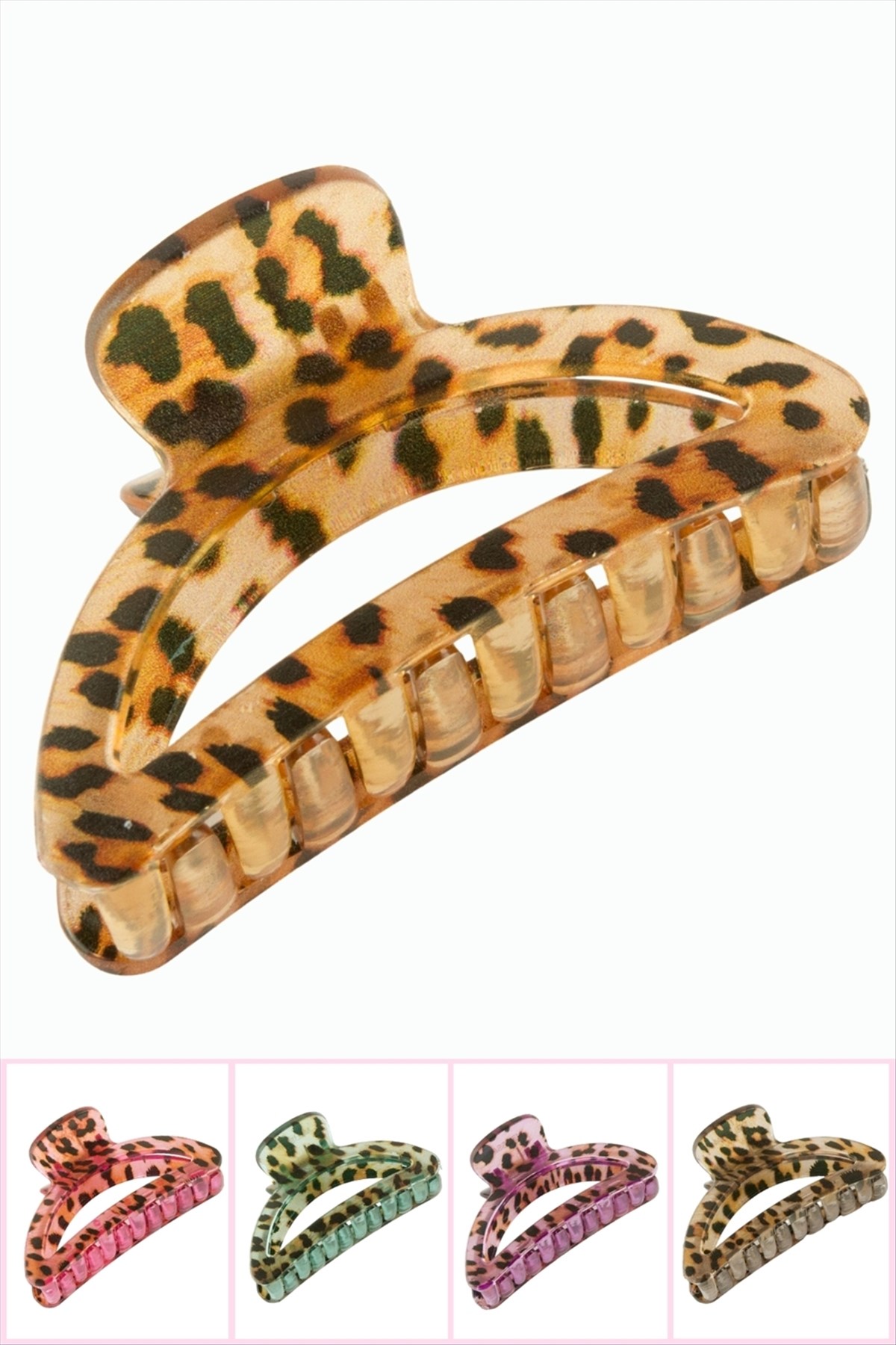 Leopar Desenli Oval Mandal Toka 8 cm
