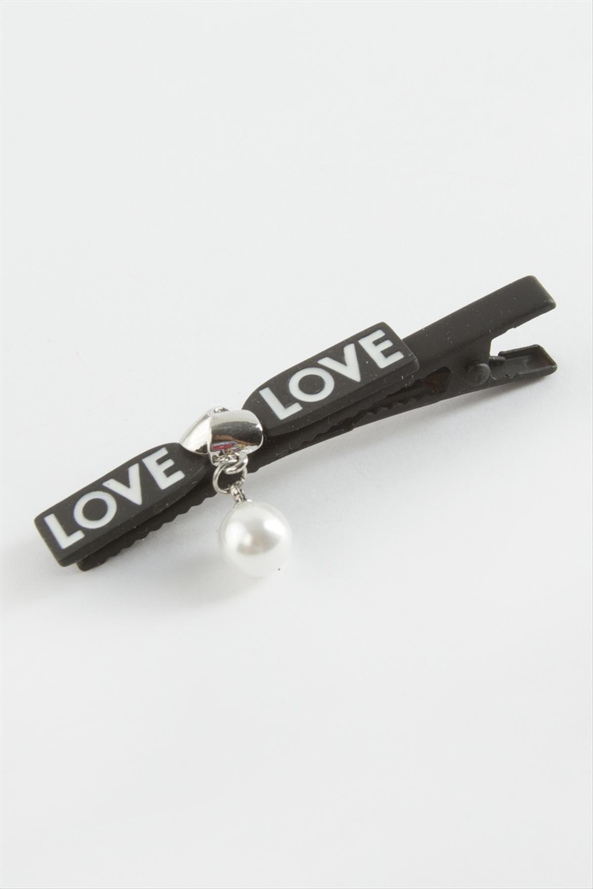 Love Yazılı İnci Pens Toka