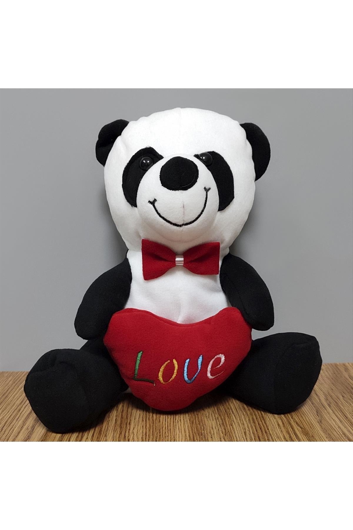 Love Yazılı Oturan Panda 28 cm
