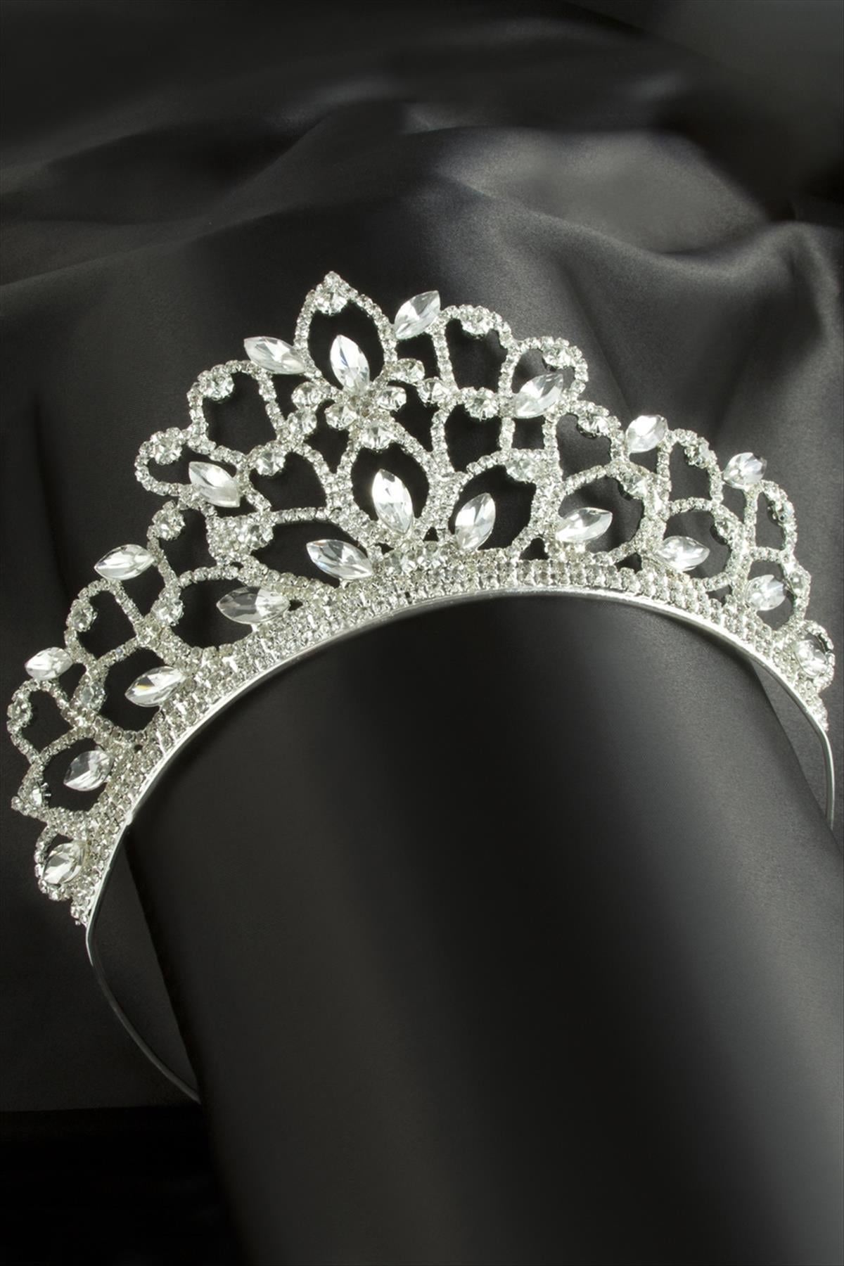 Lüks Taşlı Gelin Tacı