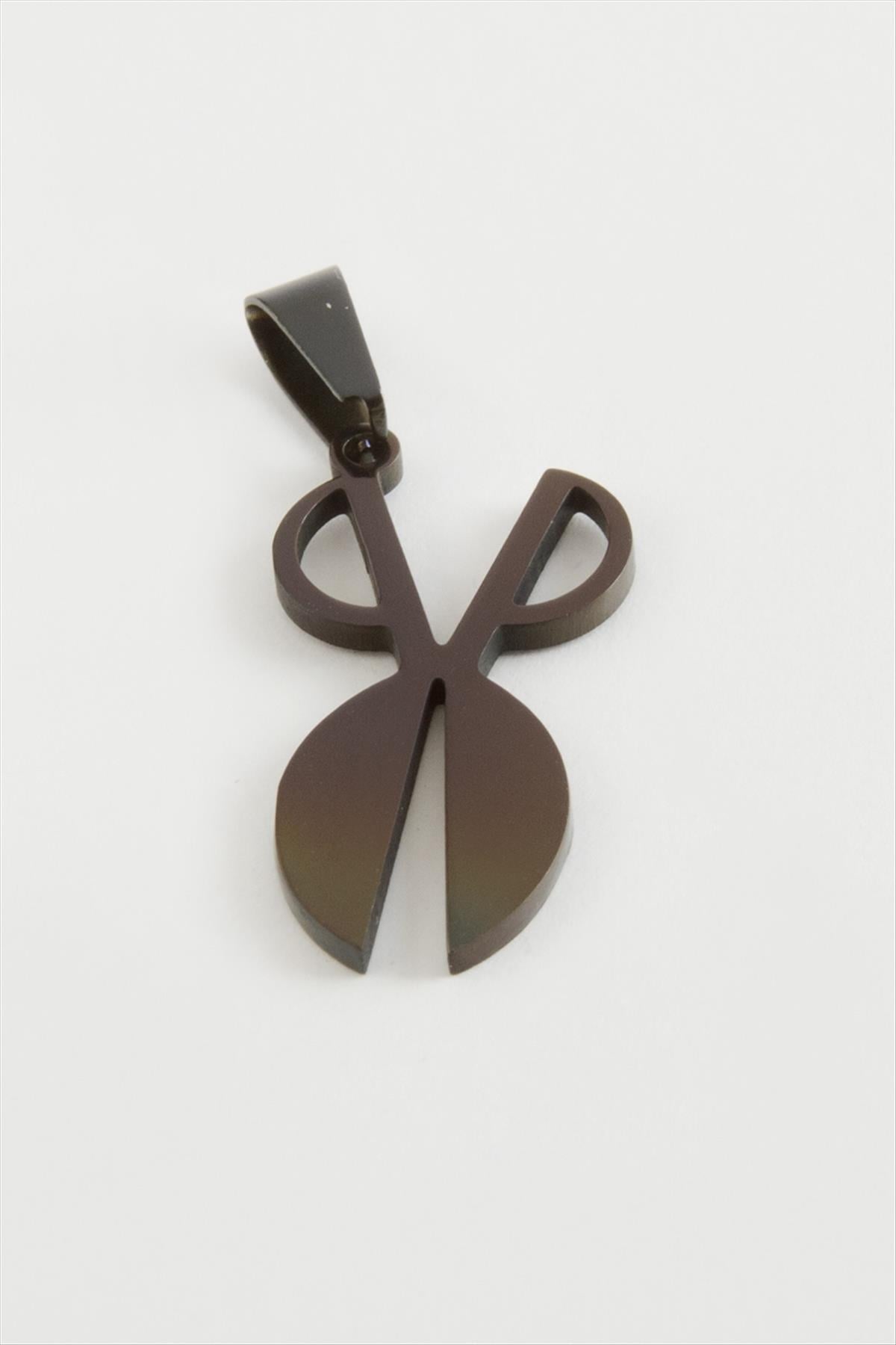 Makas Çelik Kolye Ucu 2,5 cm