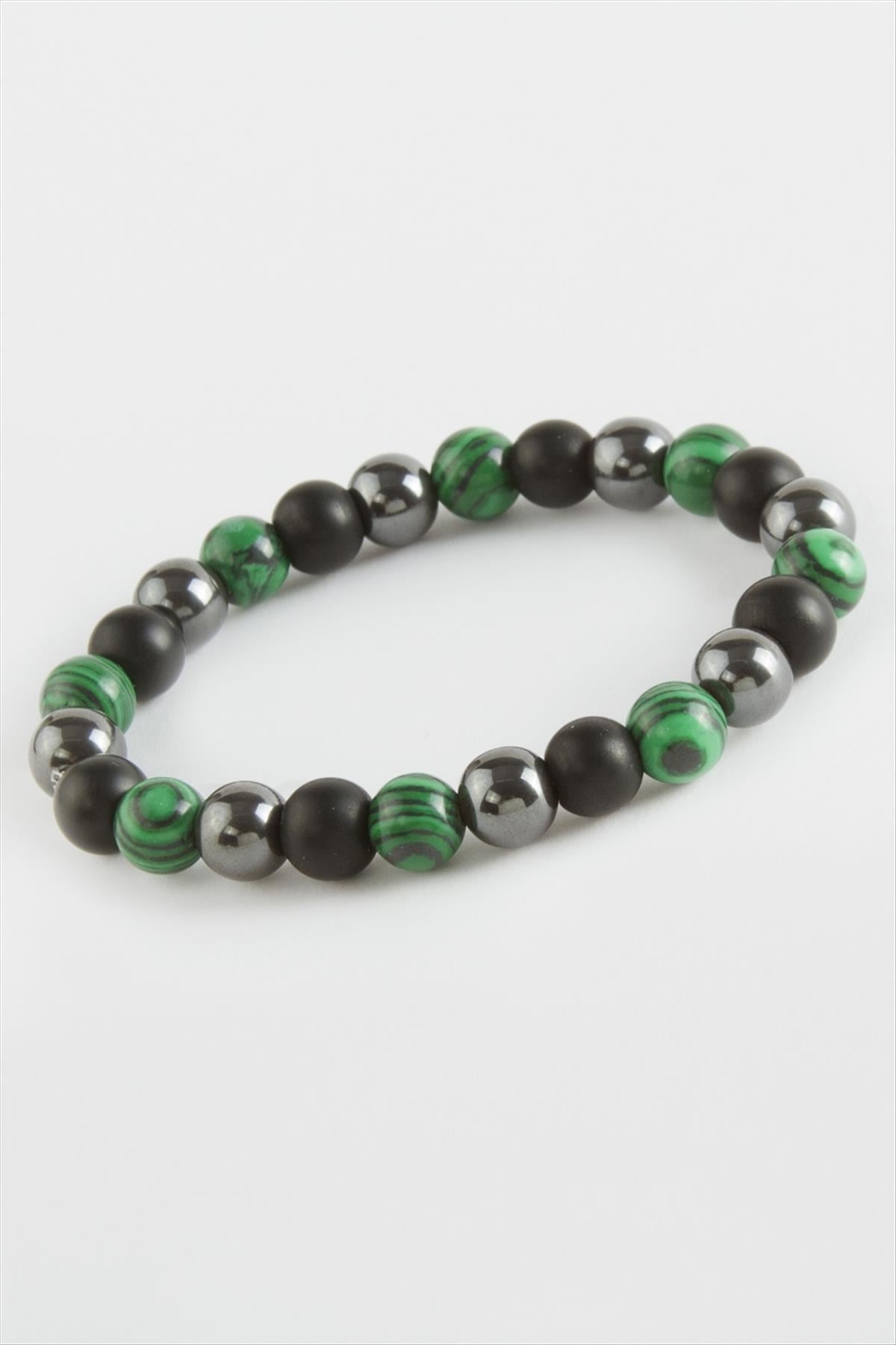 Malahit Hematit Doğaltaş Bileklik