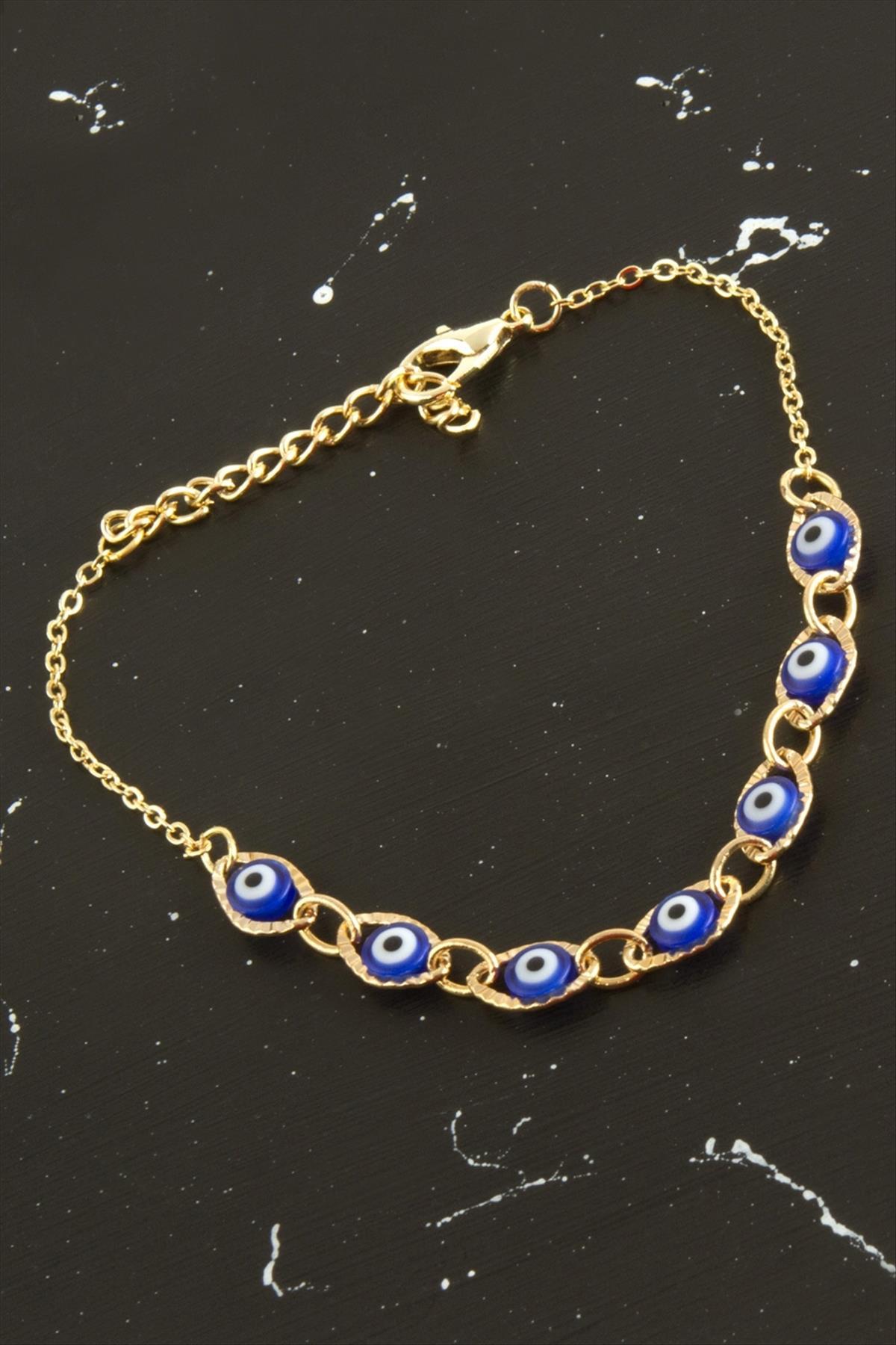 Nazar Boncuk  Mineli Bileklik