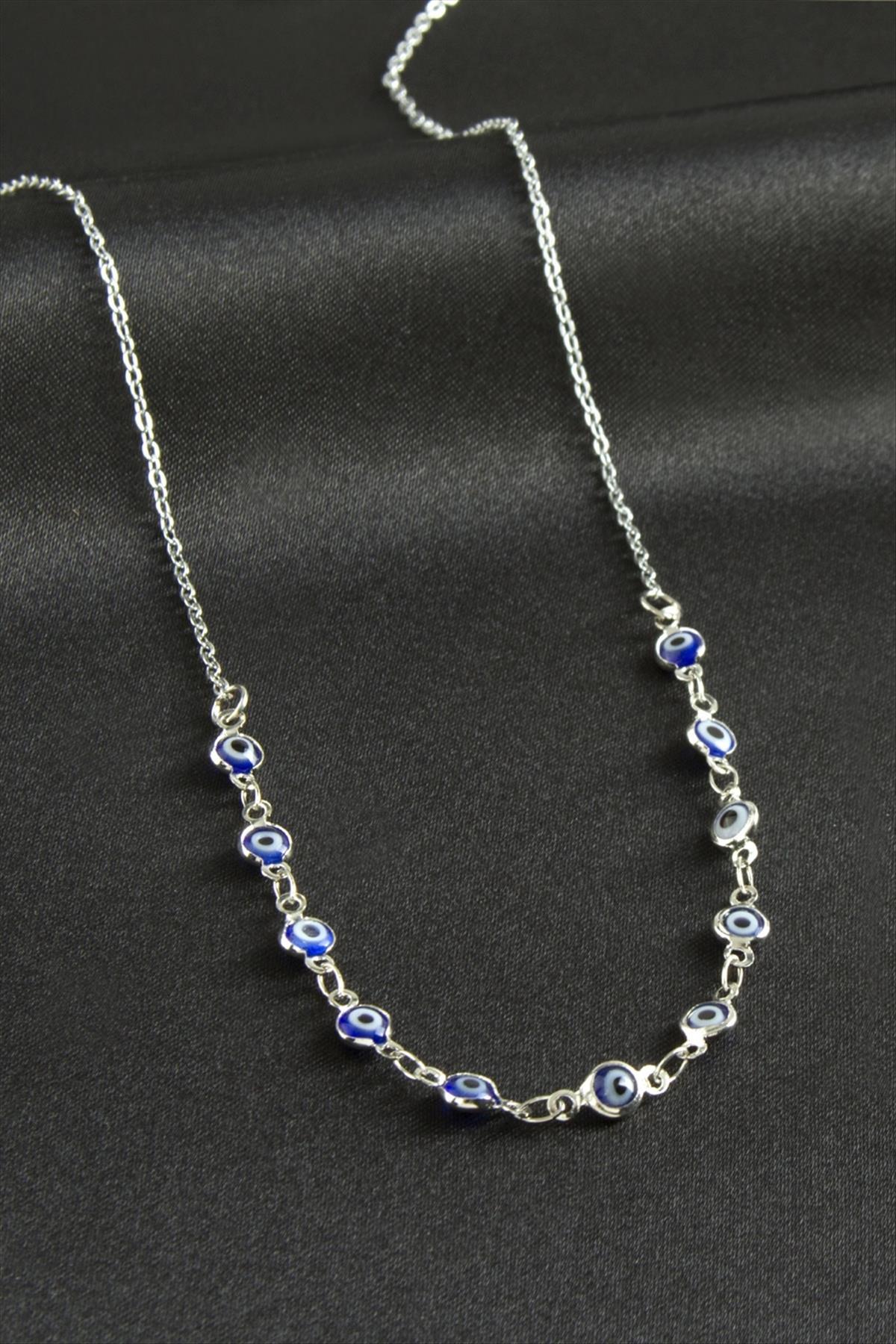 Nazarlı Mineli Kolye