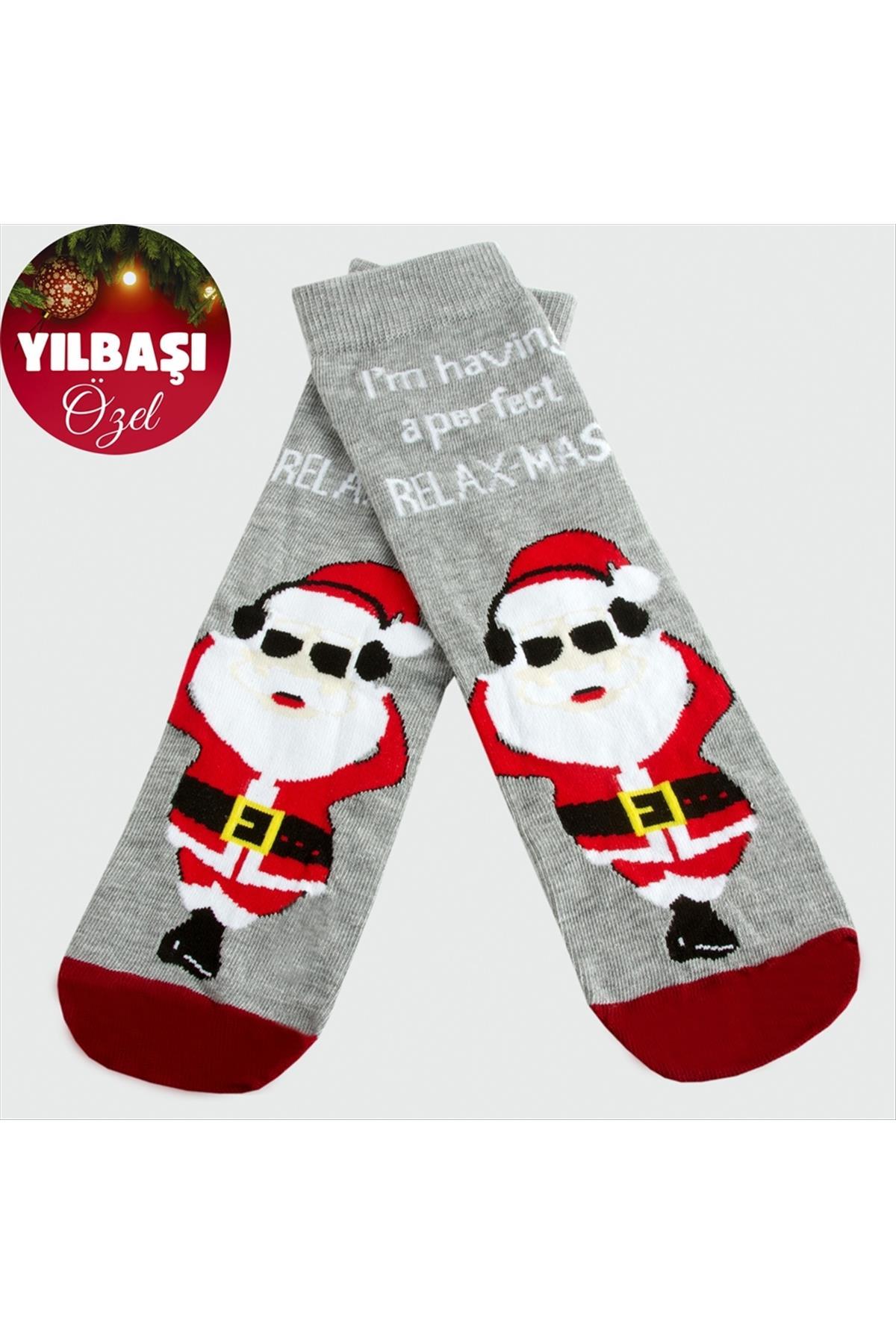 Noel Baba Yılbaşı Penye Çorap