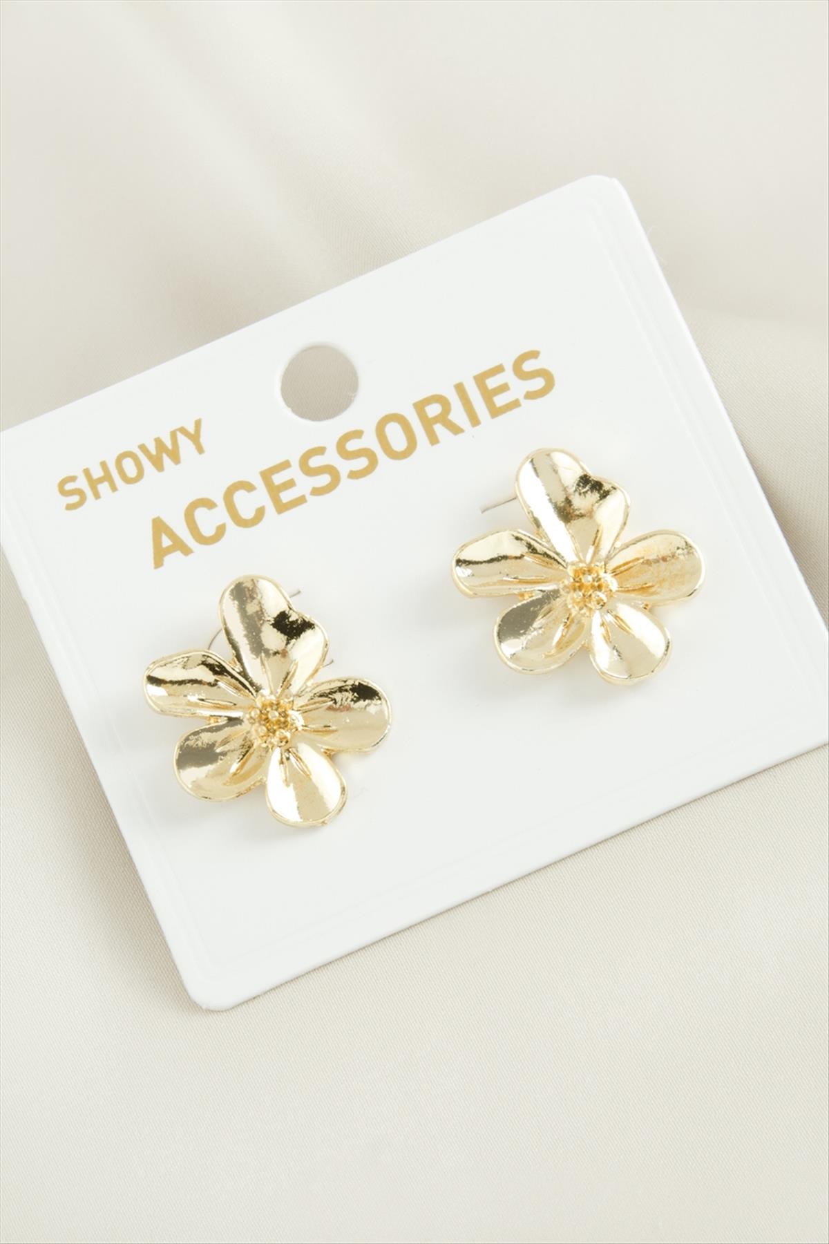 Orkide Trend Metal Küpe