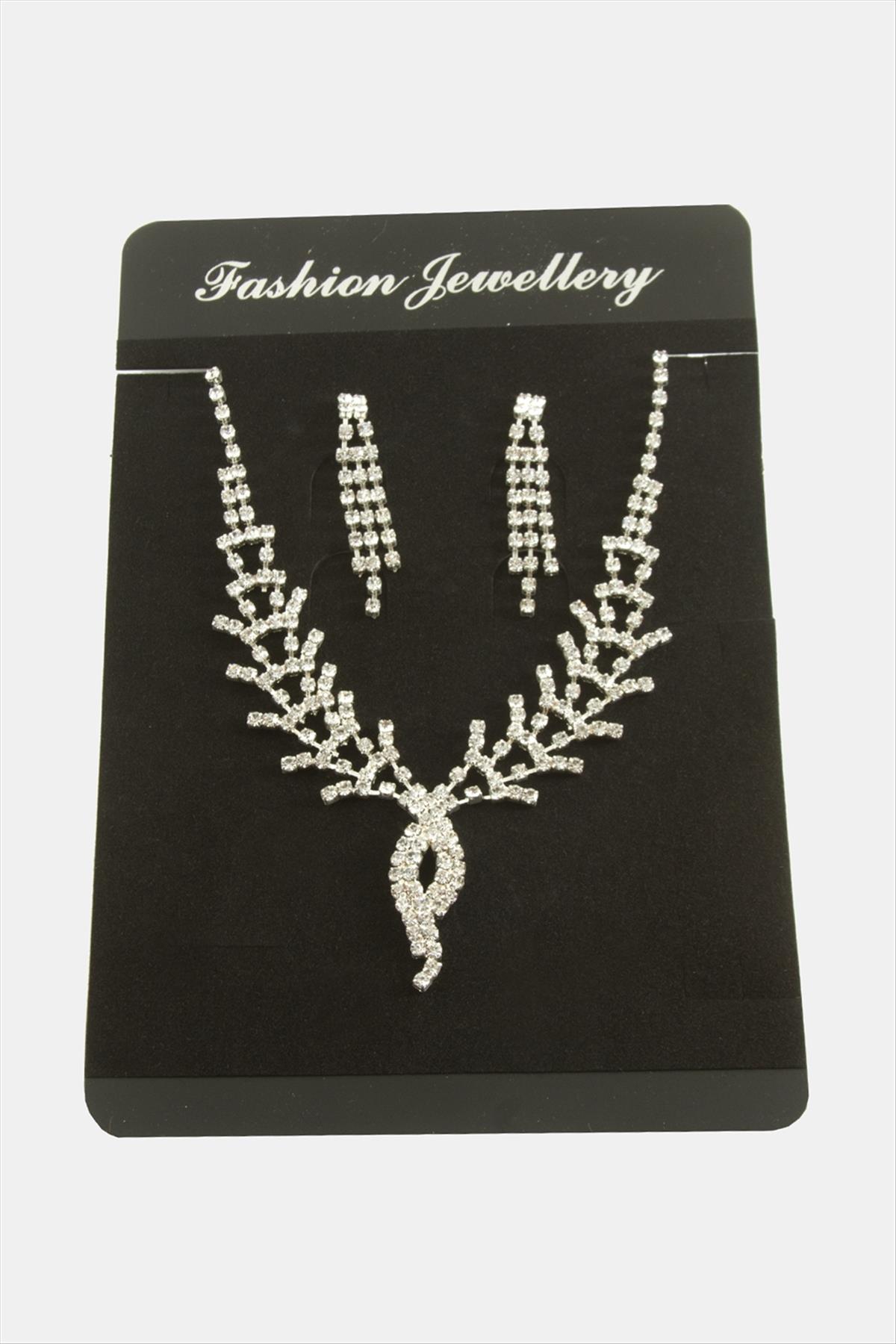 Oval Lüks Suyolu Set Kolye