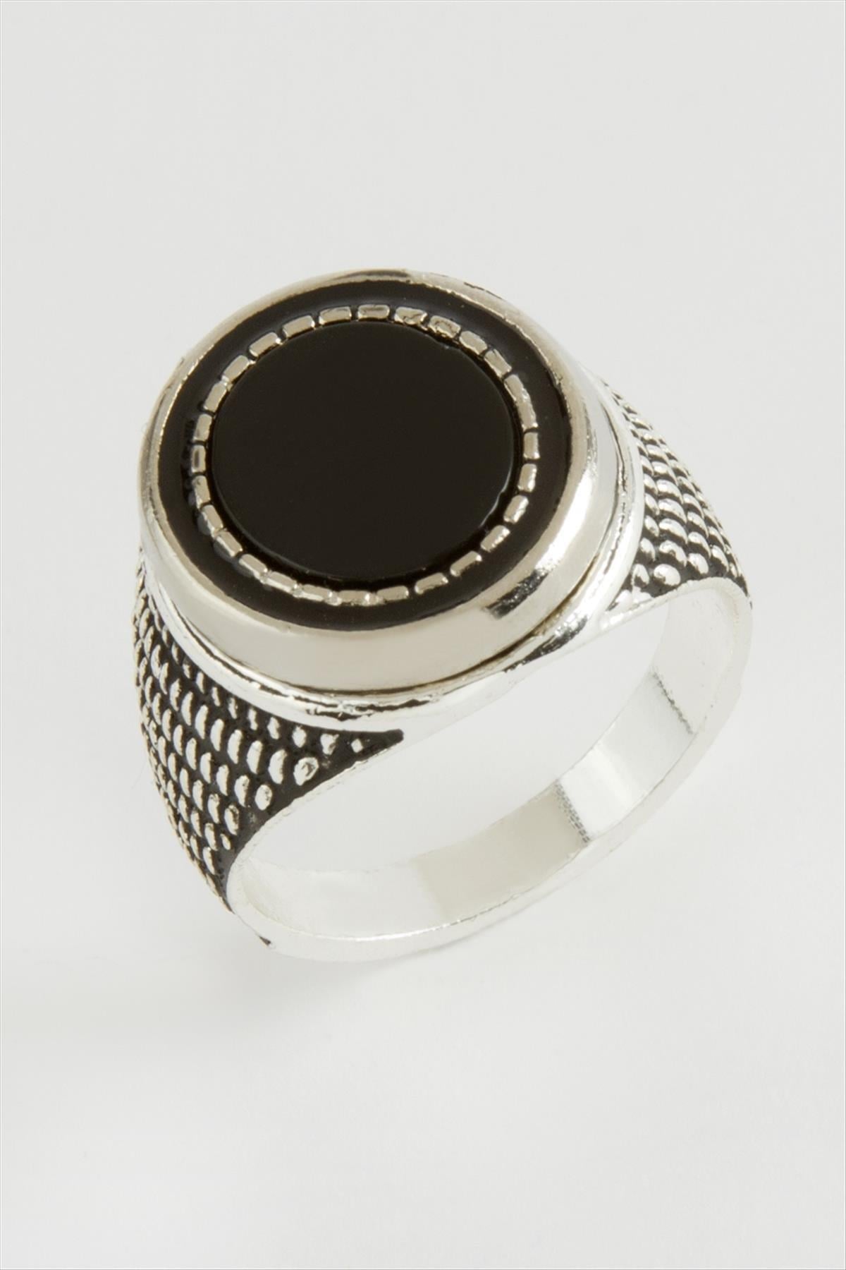 Oval Metal Erkek Yüzük