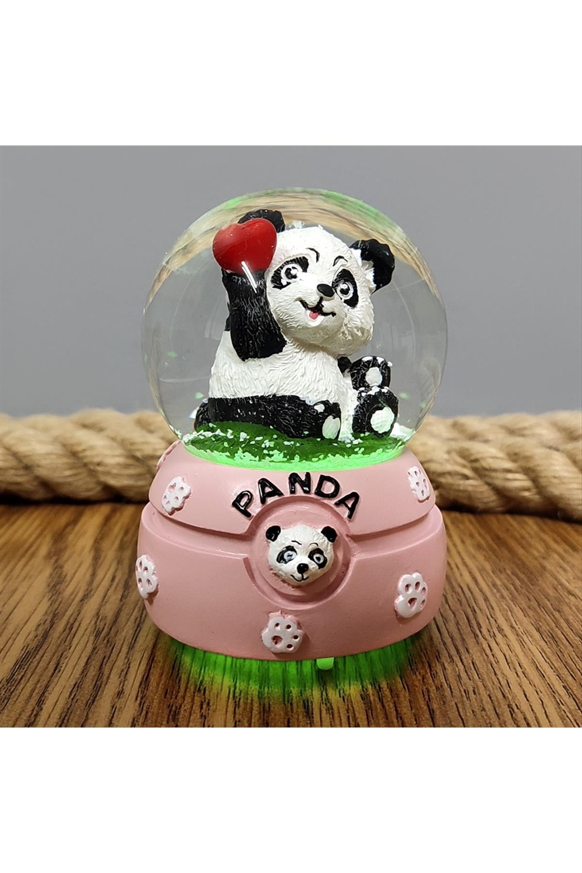 Panda Işıklı Kar Küresi Küçük