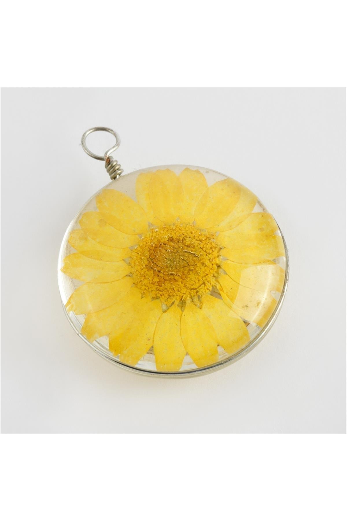 Papatya Canlı Kolye Ucu