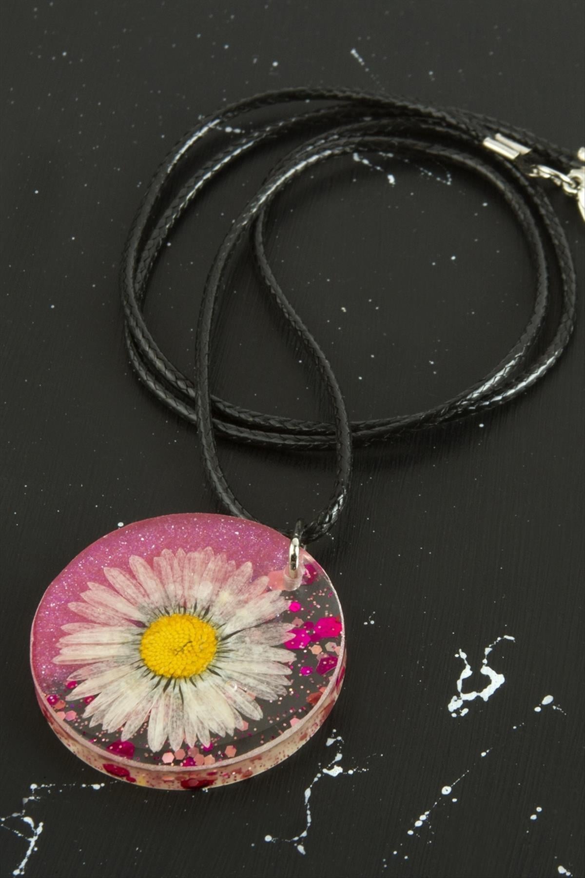 Papatya Epoksi Kolye