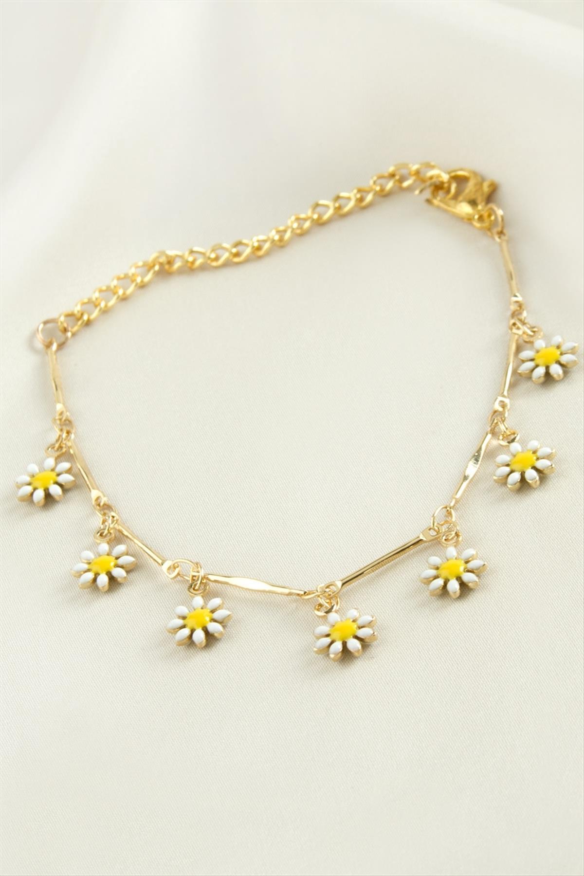 Papatya Mineli Bileklik