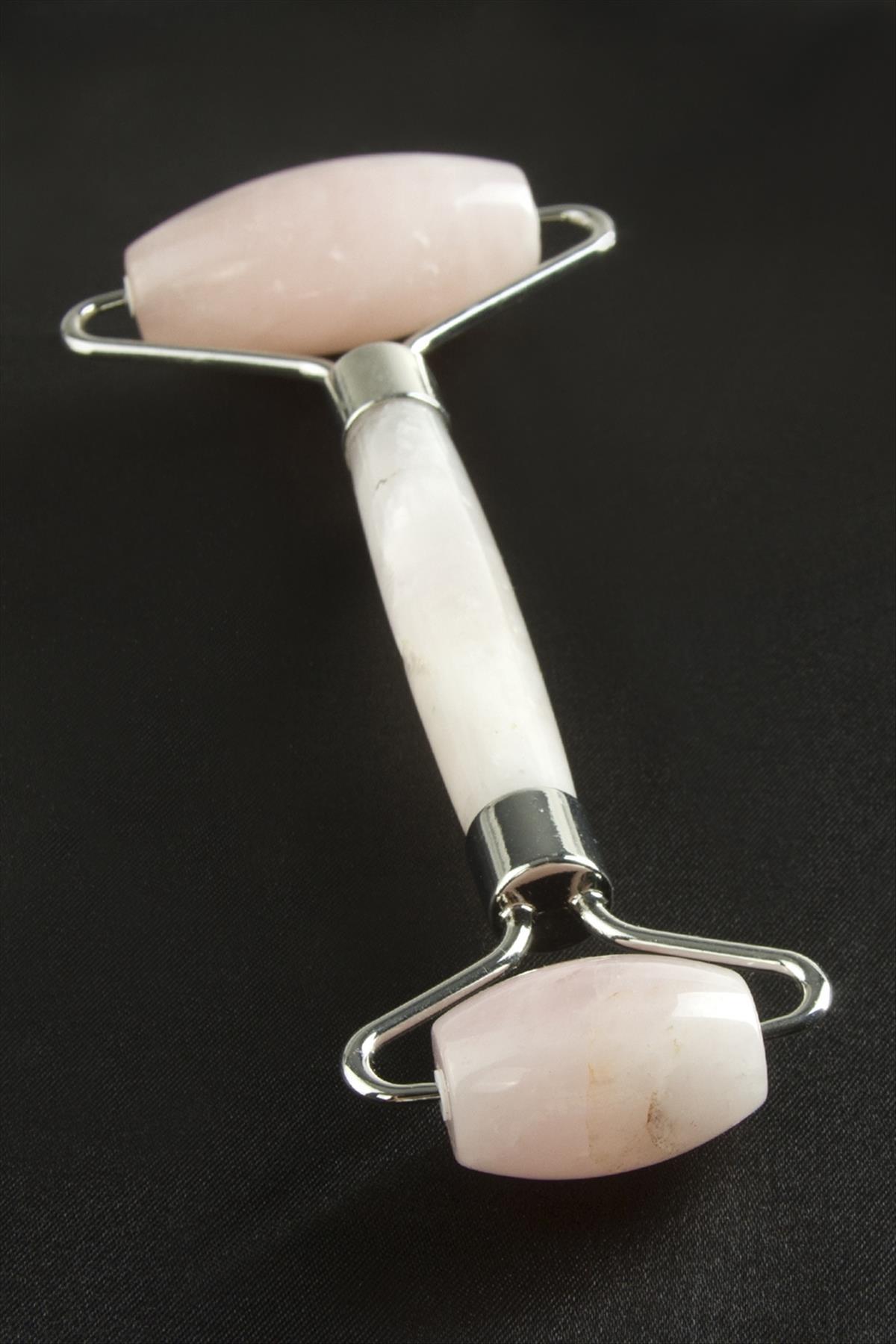 Pembe Kuvars Doğaltaş Yüz Masaj Aleti