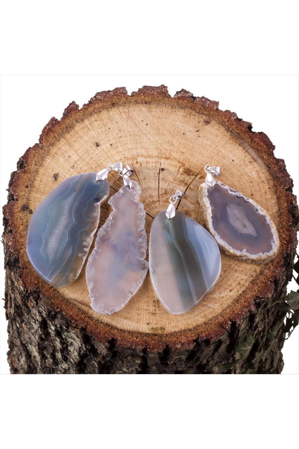 Plaka Akik Kolye Ucu