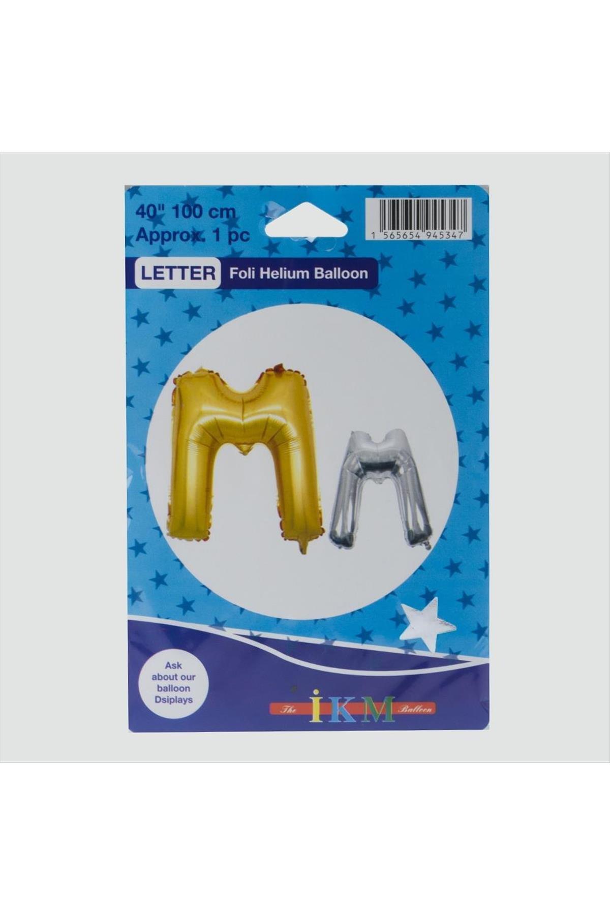 Sarı Renkli 40*100 Harfli Folyo Balon