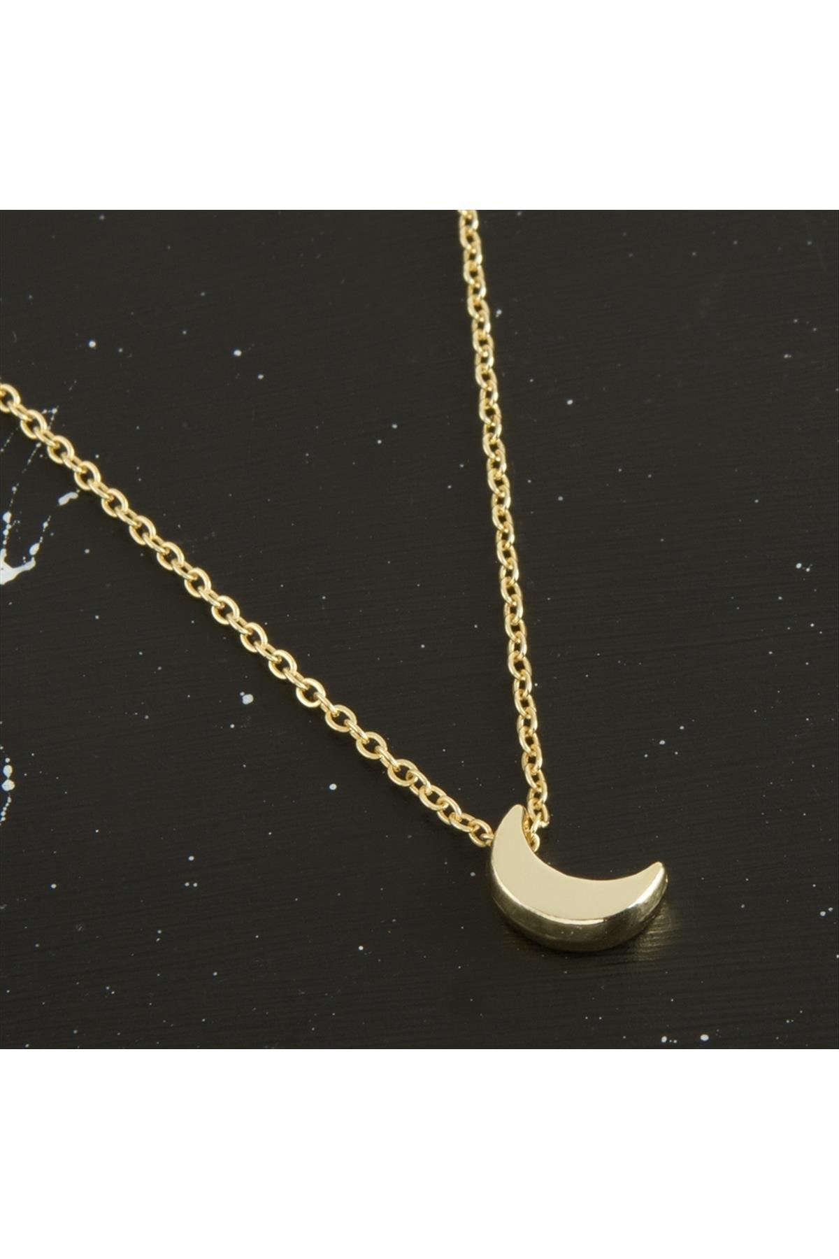 Sarı Renkli Ay Kolye