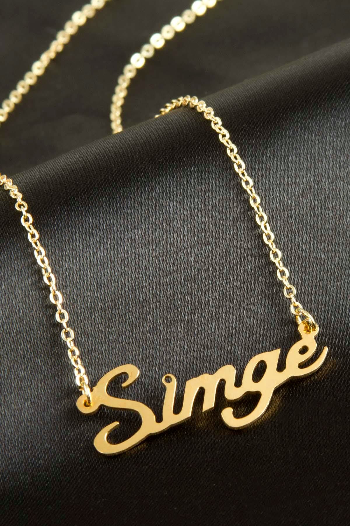 Simge isimli kolye (Kişiye Özel)