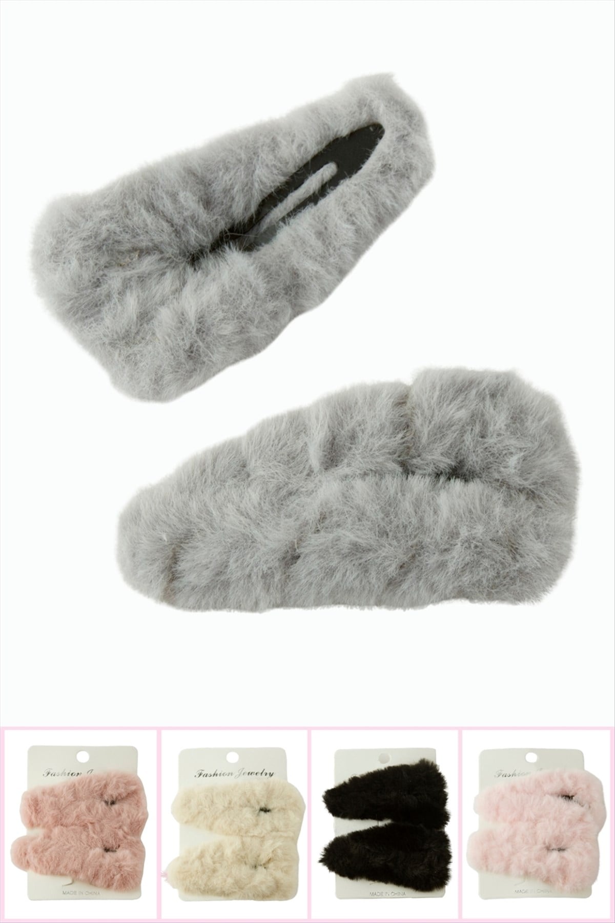 Tüylü Çıtçıtlı Toka 2 Adet