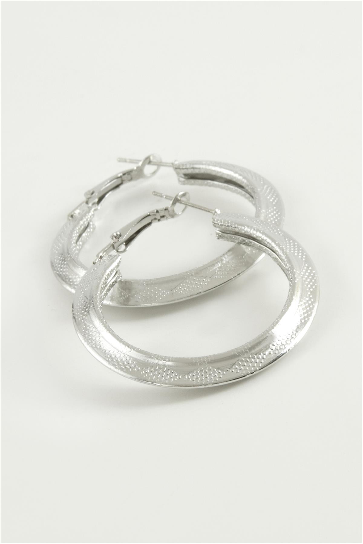 Üçgen Halka Küpe 4 cm