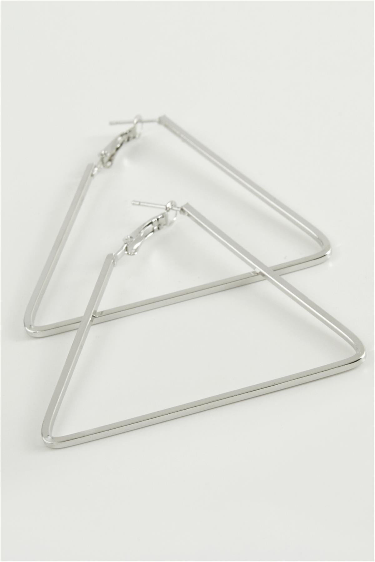 Üçgen Halka Küpe 6 cm