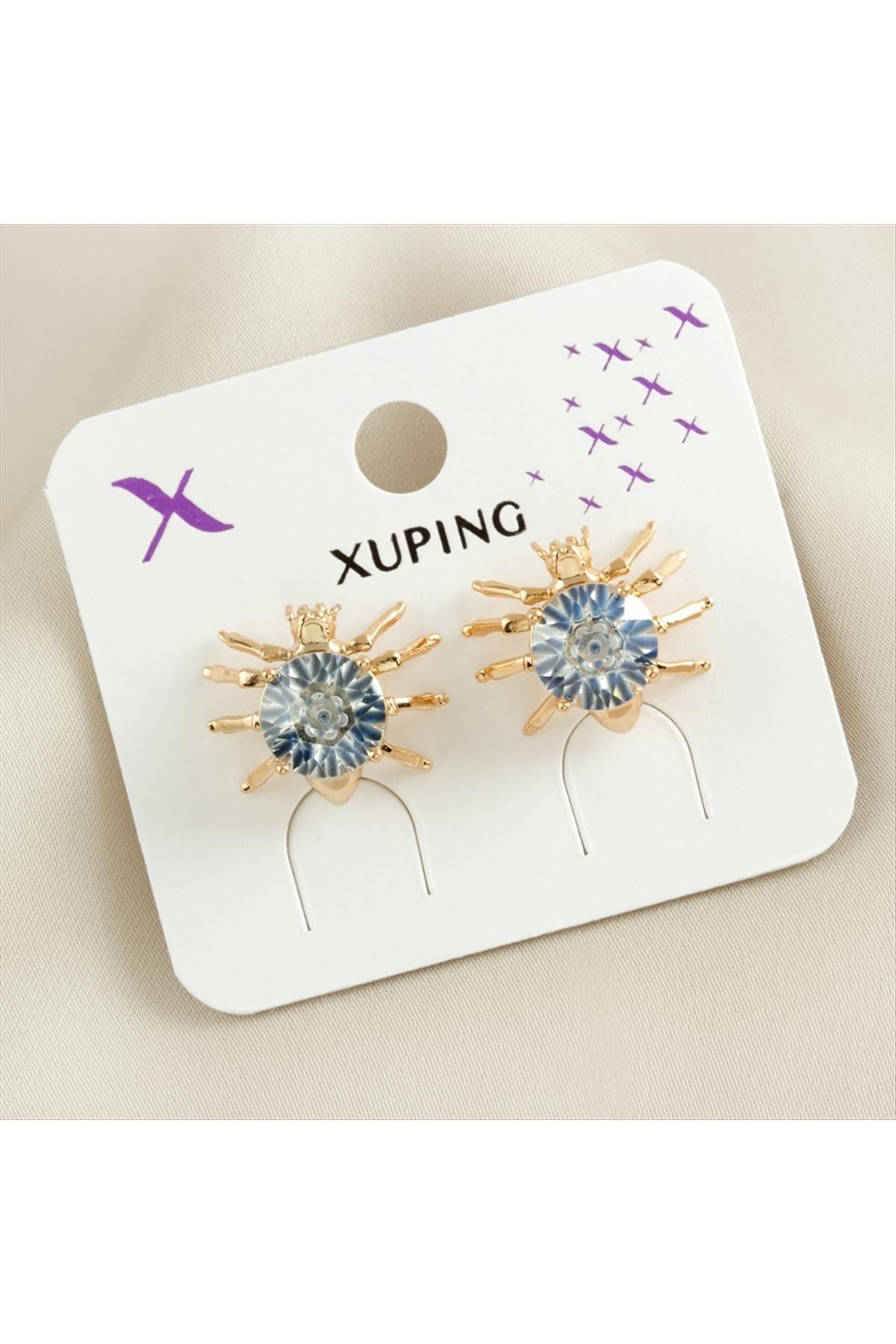 Xuping Örümcek Zirkon Taşlı Lüks Küpe
