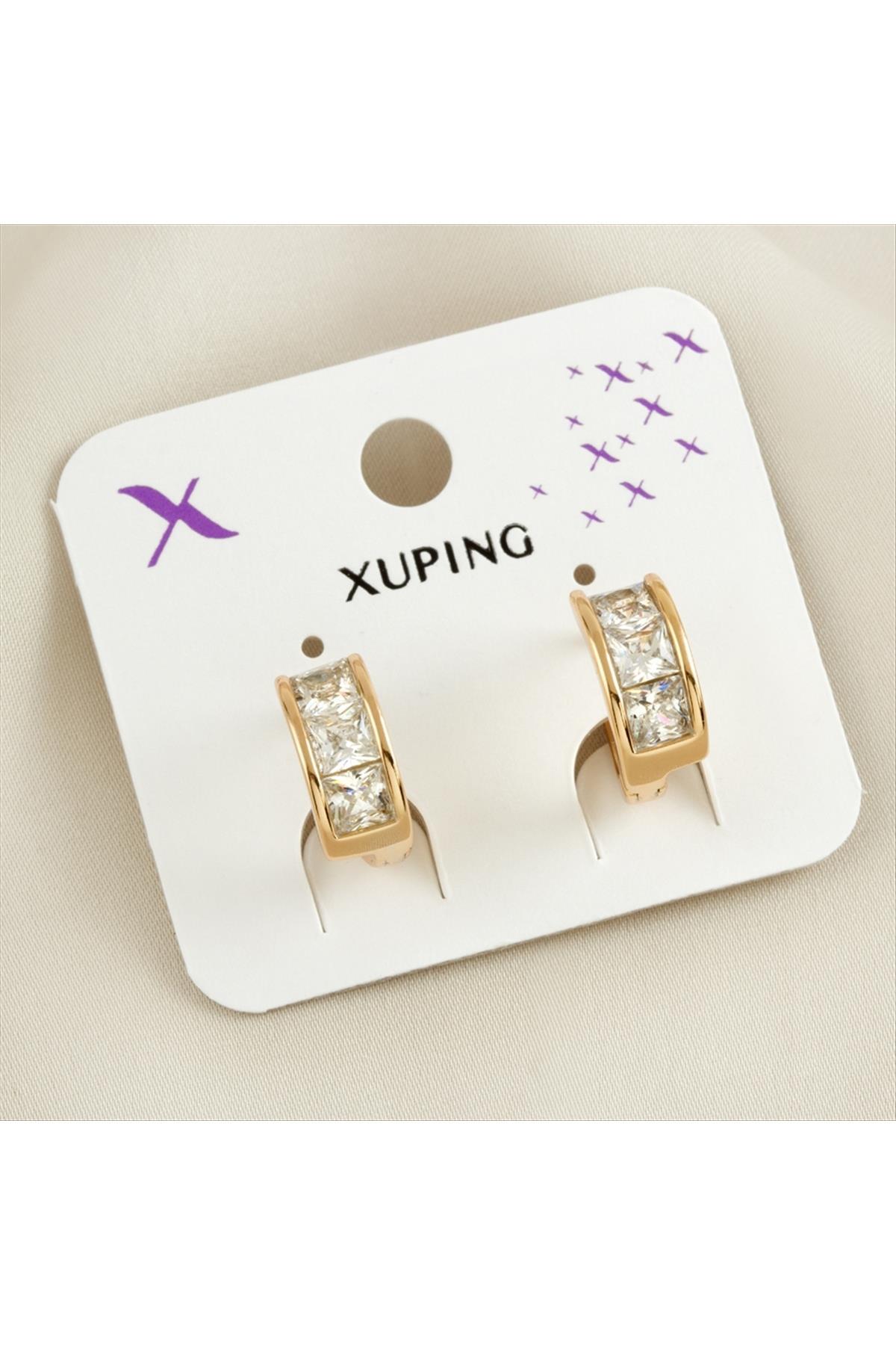 Xuping Zirkon Taşlı Lüks Küpe