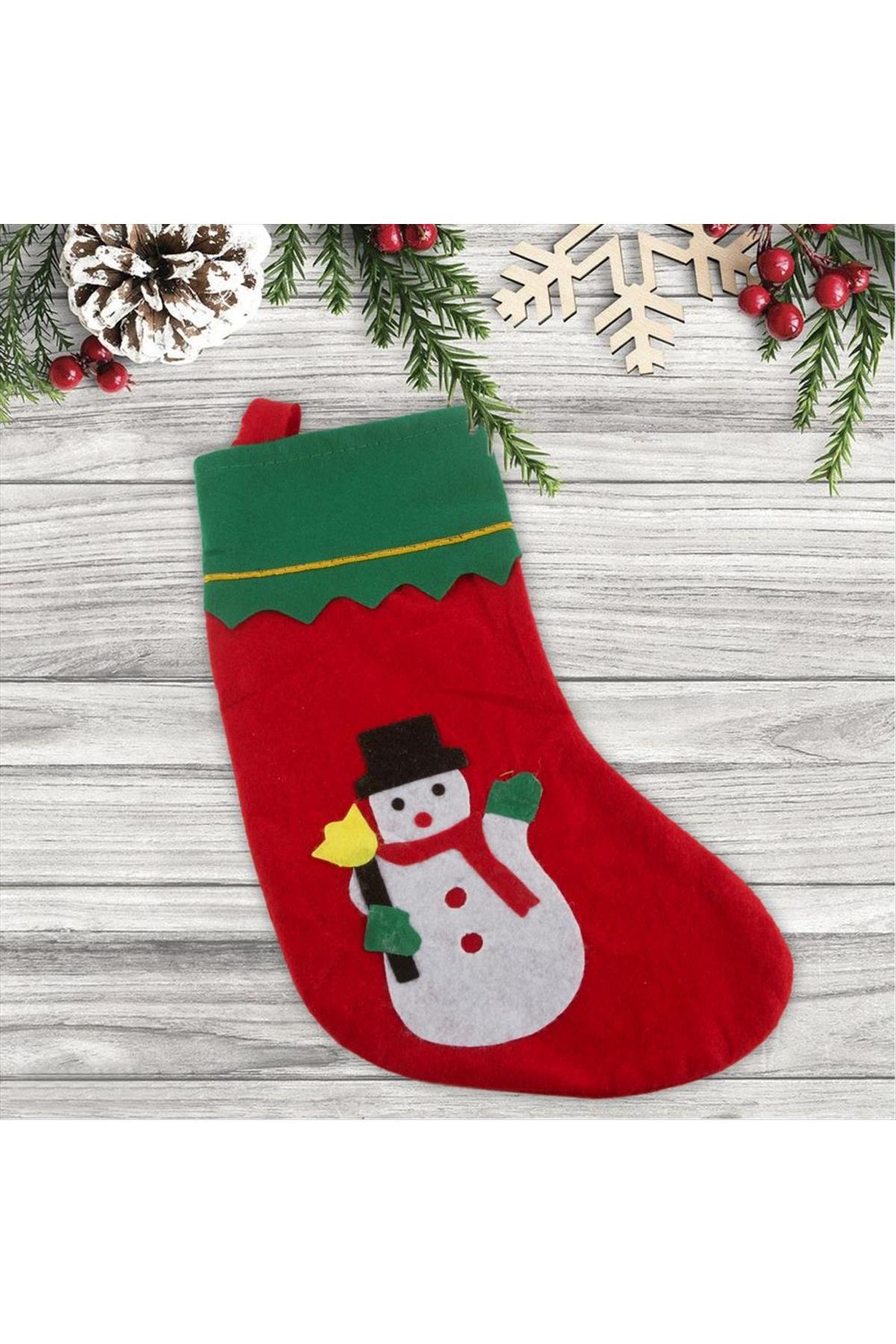 Yılbaşı Dekor Çorap 1 Adet