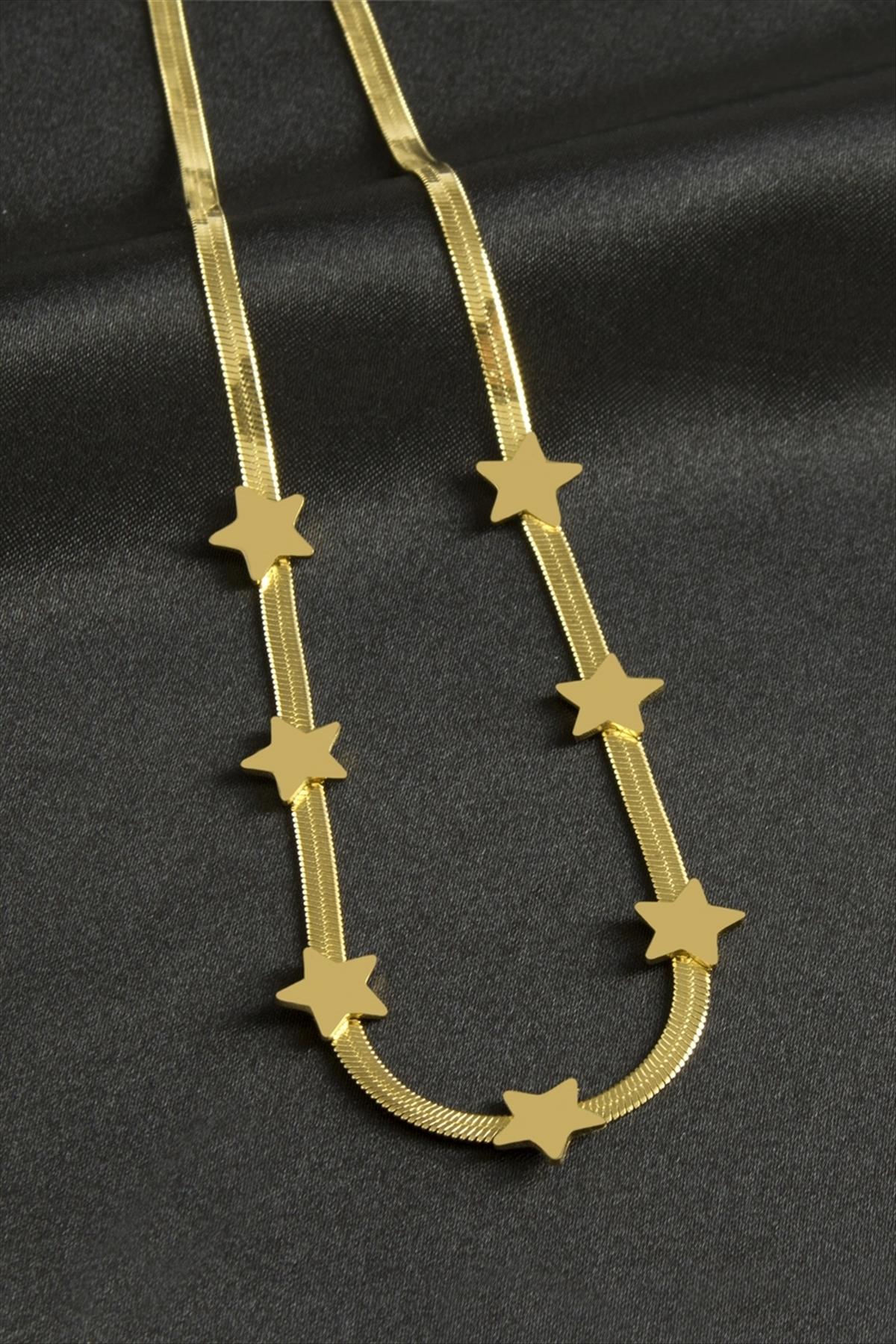 Yıldız Lüks Çelik Kolye