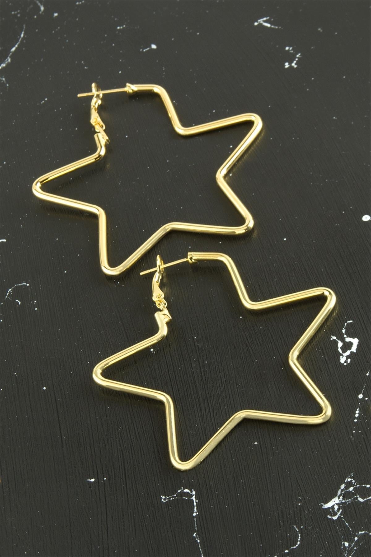 Yıldız Trend Küpe 5,5 cm