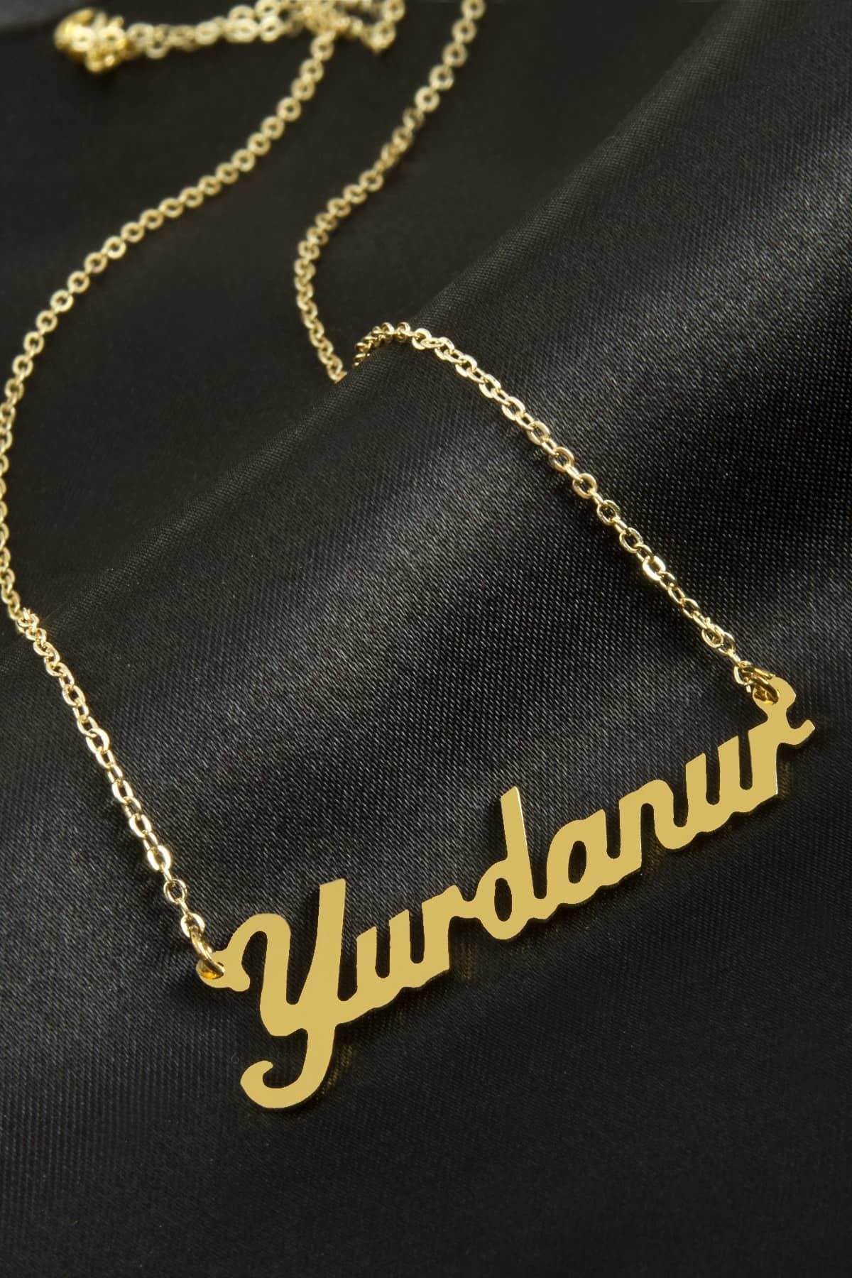 Yurdanur İsimli Kolye (Kişiye Özel)