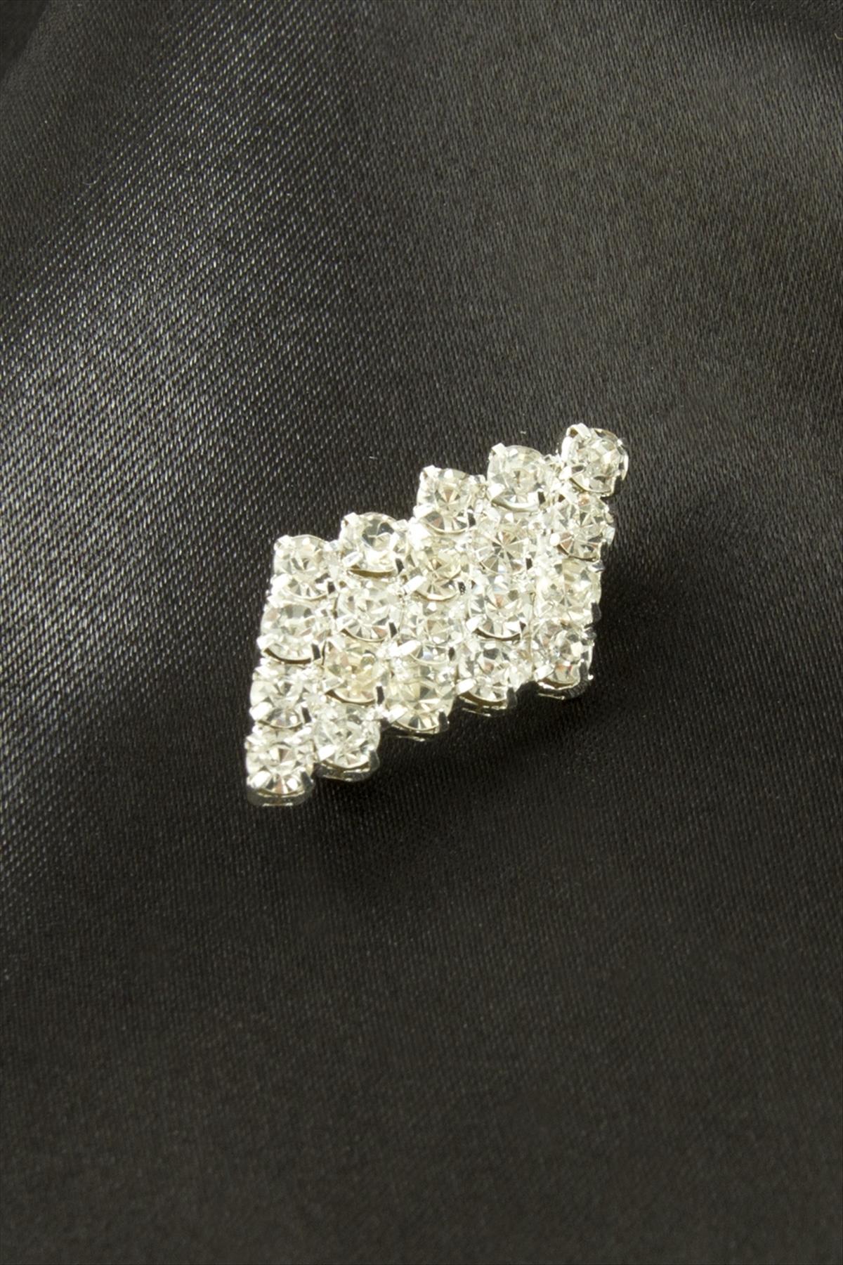 Zikzak Taşlı Broş