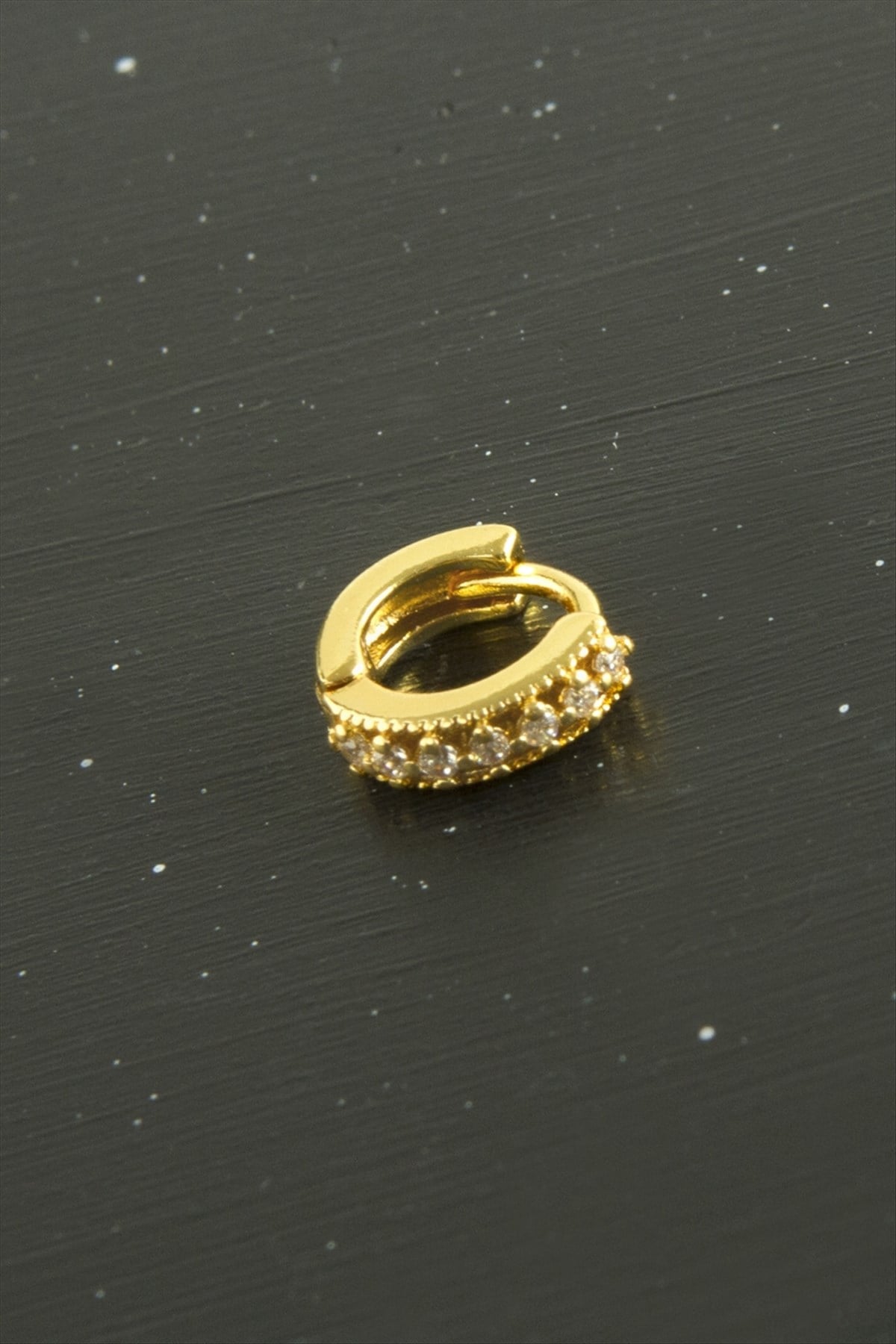 Zirkon Taşlı Çelik Kulak Burun Piercing 1 Adet