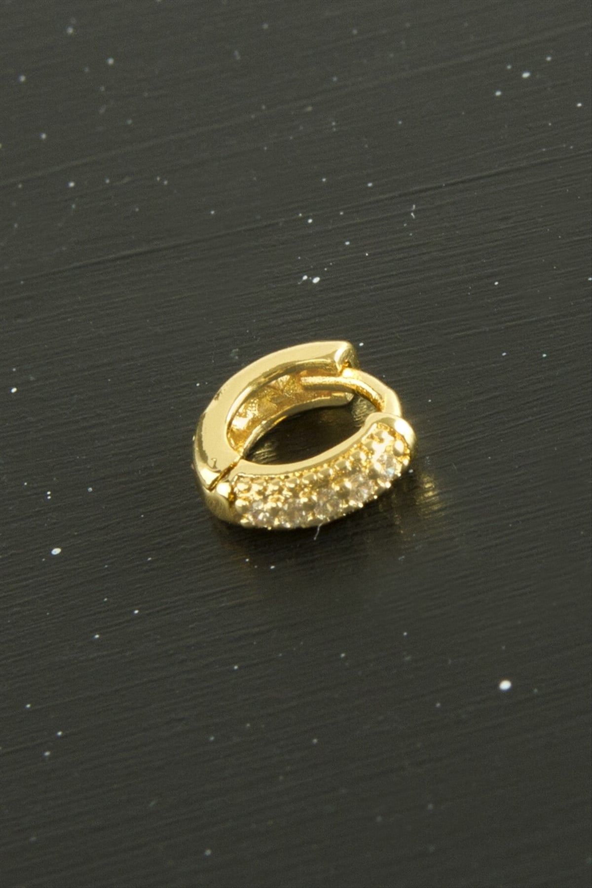 Zirkon Taşlı Lüks Çelik Kulak Burun Piercing 1 Adet