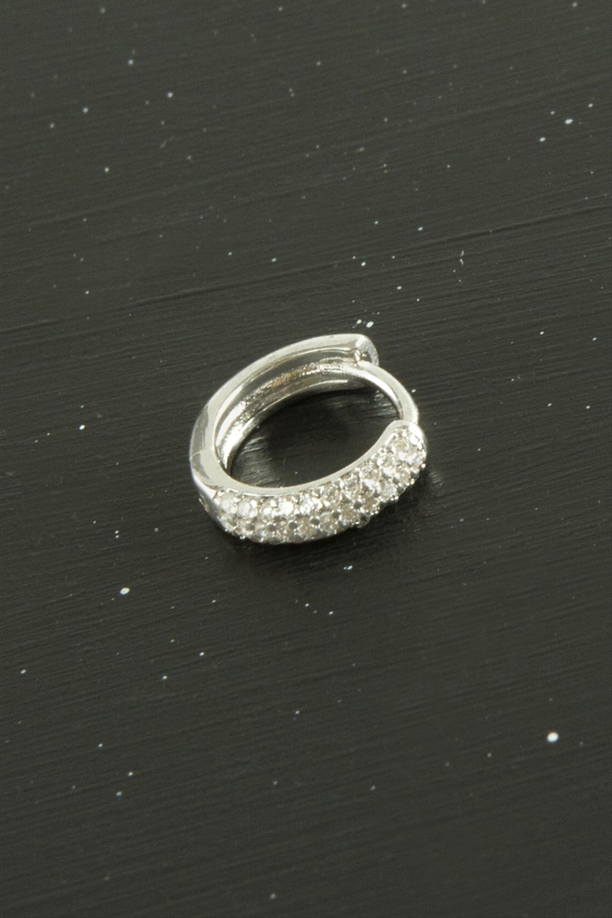 Zirkon Taşlı Lüks Çelik Kulak Burun Piercing 1 Adet